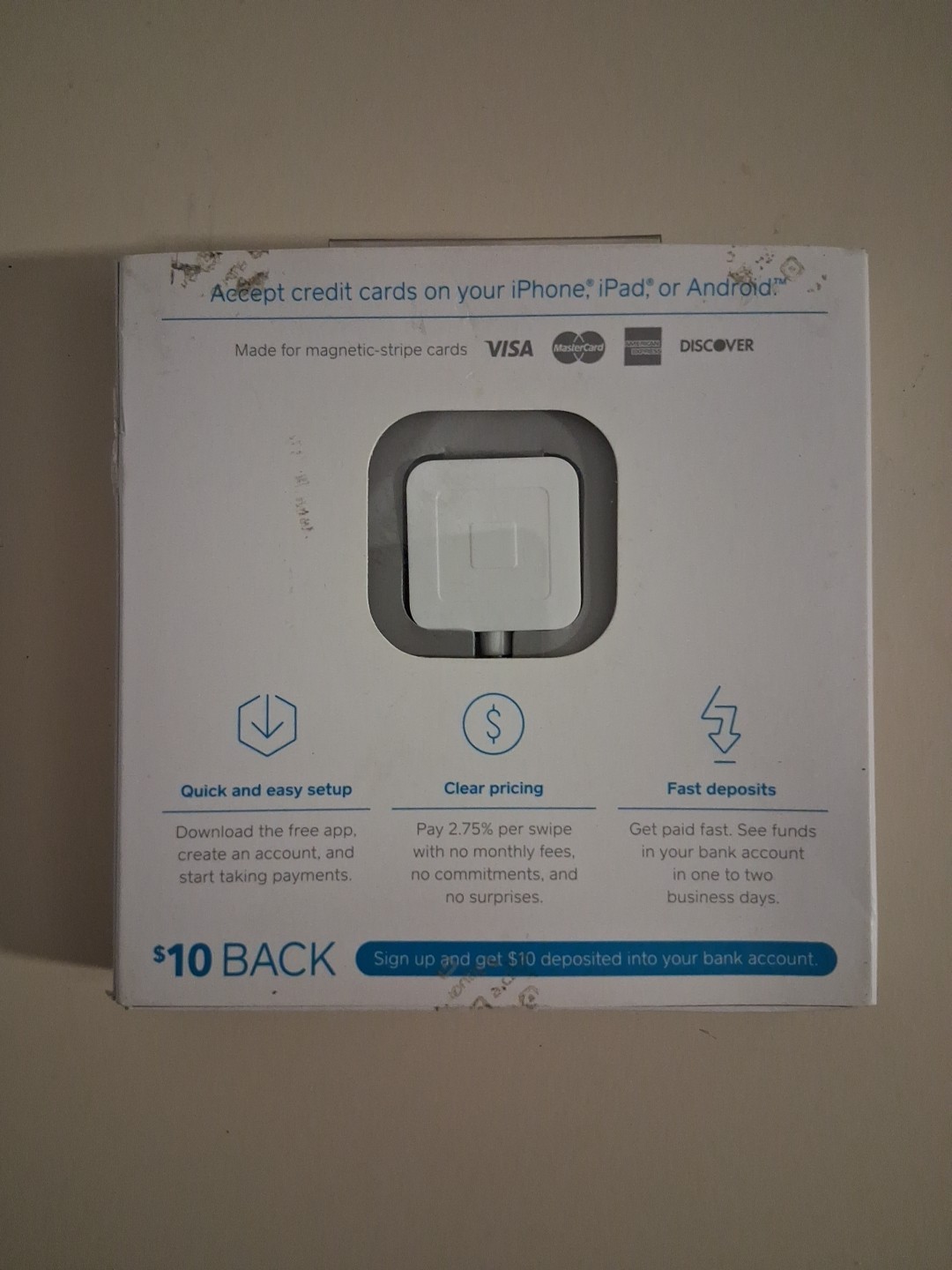 Square Credit Card Reader for iPhone iPad and Android