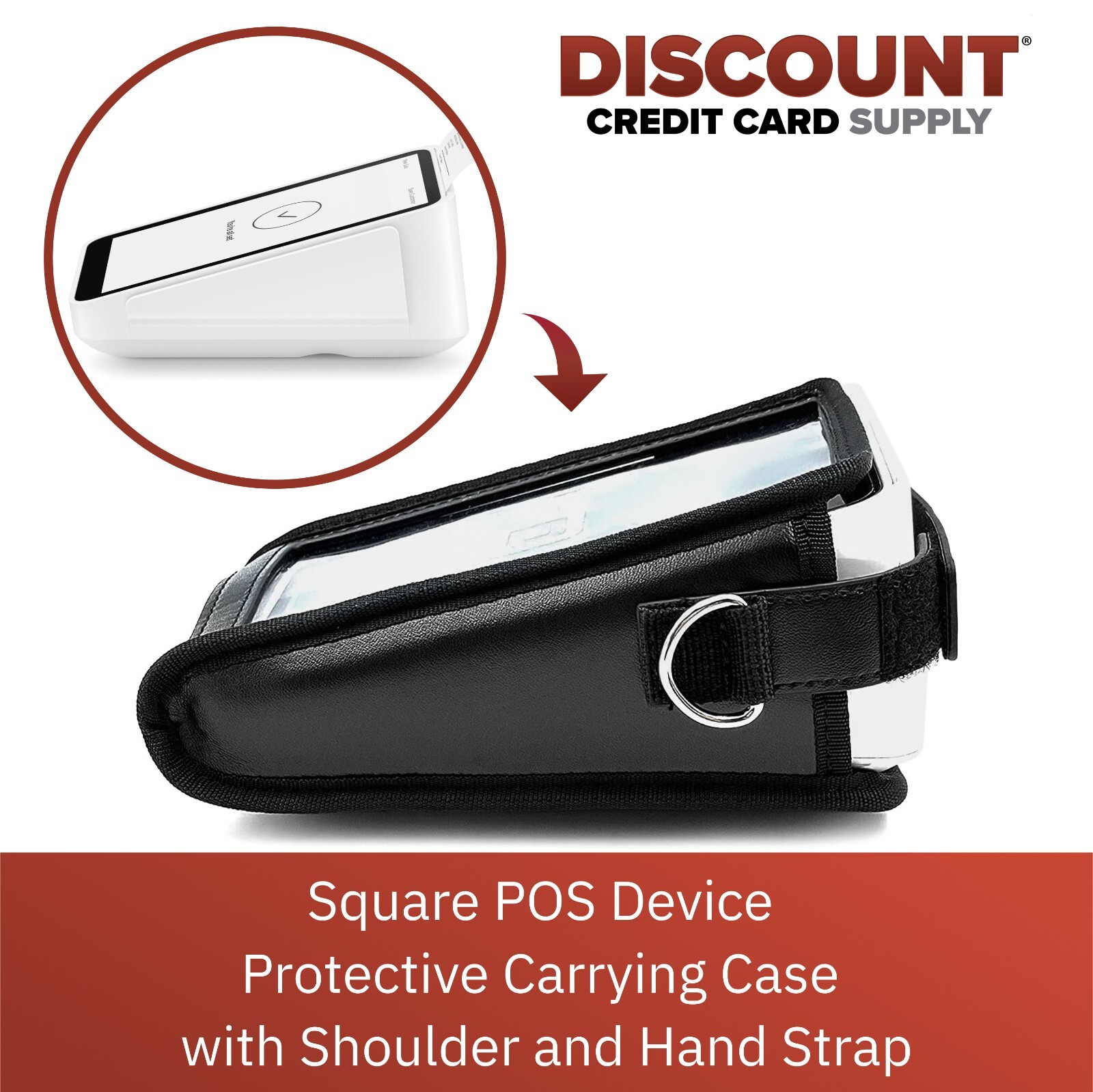 Square Carrying Case with Hand Strap and Shoulder Strap