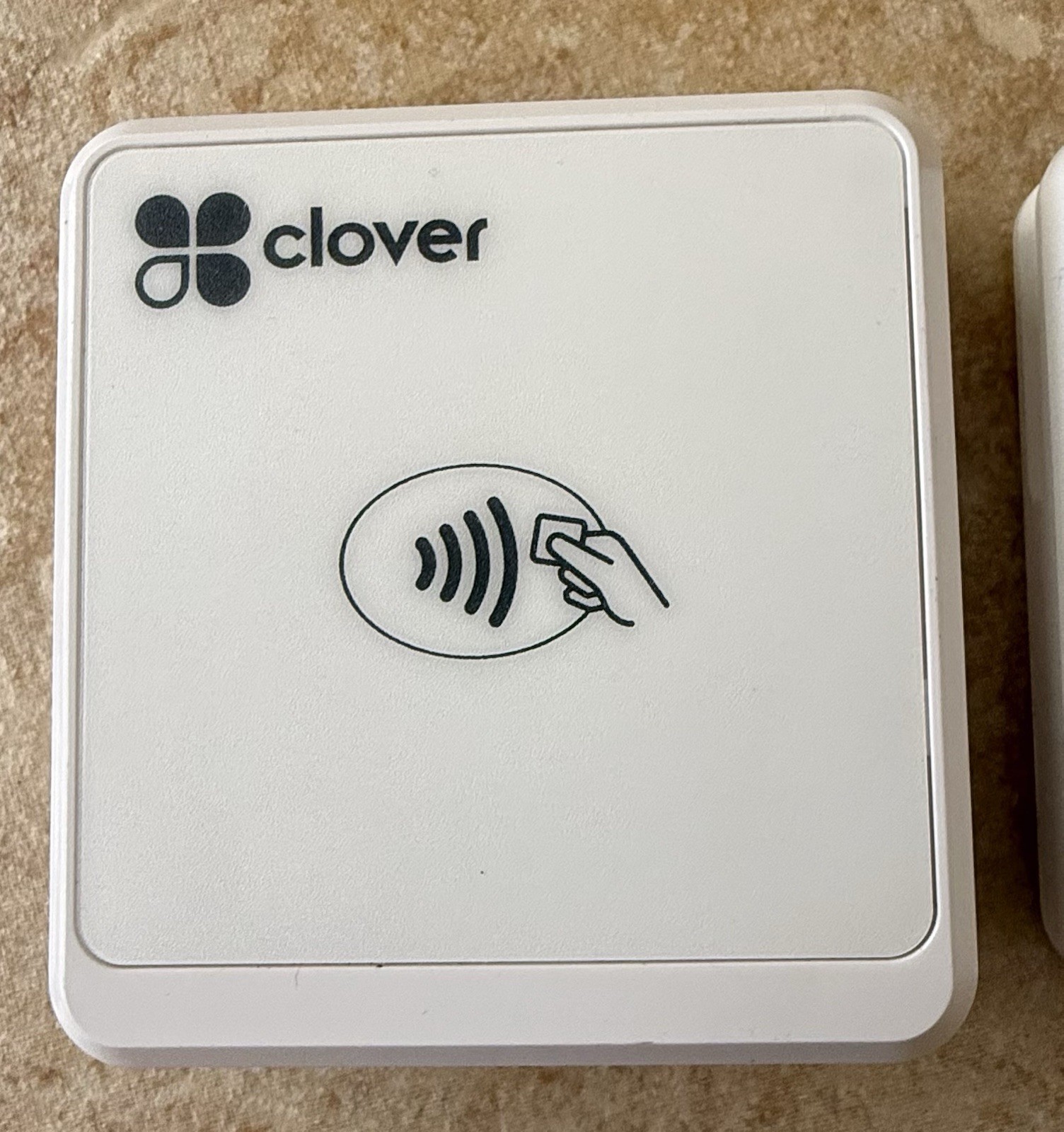 LOT OF 2 Clover GO RP-457 Contactless Card Reader |White | Mobile POS w 1 Dock