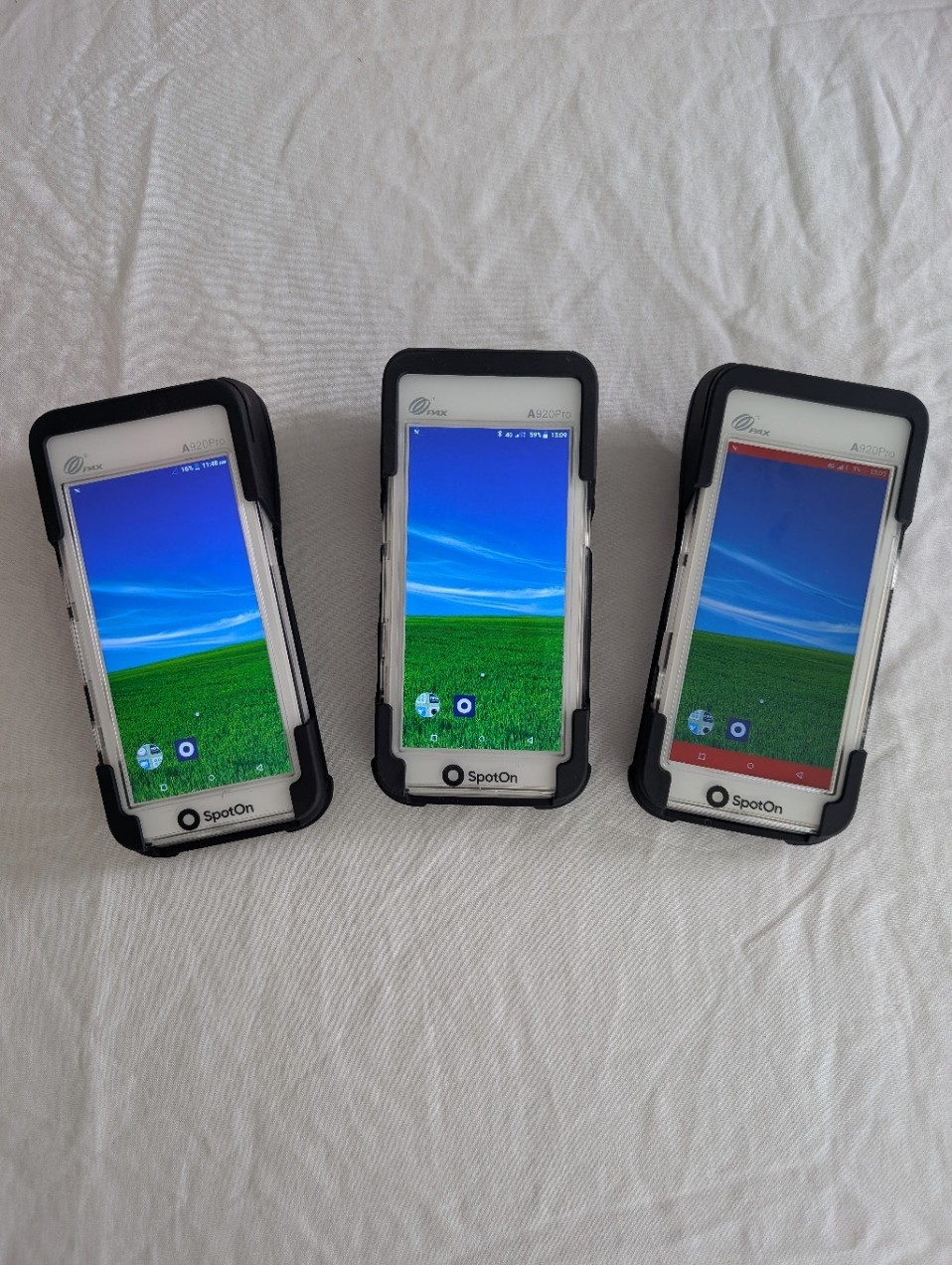 PAX A920 Pro Handheld POS Terminals Lot of 3 | Wireless | USB-C Charging