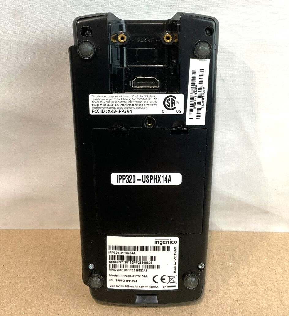 Ingenico iPP320 Payment Terminal Unit Only IPP320-31P3495A ✅❤️️✅❤️️ Open Box
