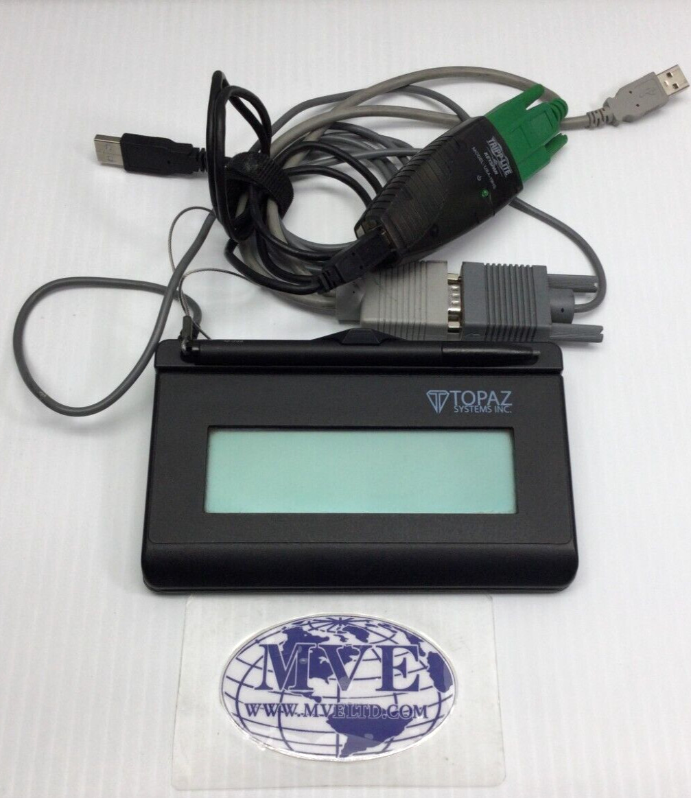 TOPAZ SYSTEMS T-L462-C187-R USA-19HS SIGNATUREGEM CAPTURE PAD WITH VGA CABLE