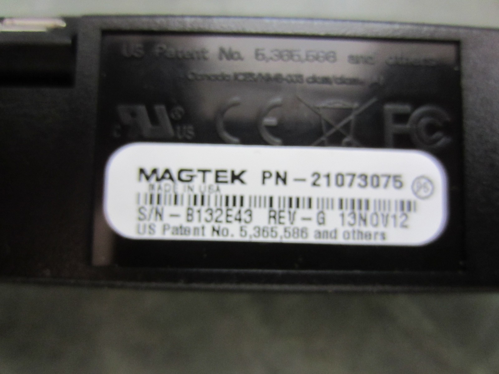 MagTek 21073075 Dynamag Magnetic Stripe Credit Card Reader NEW