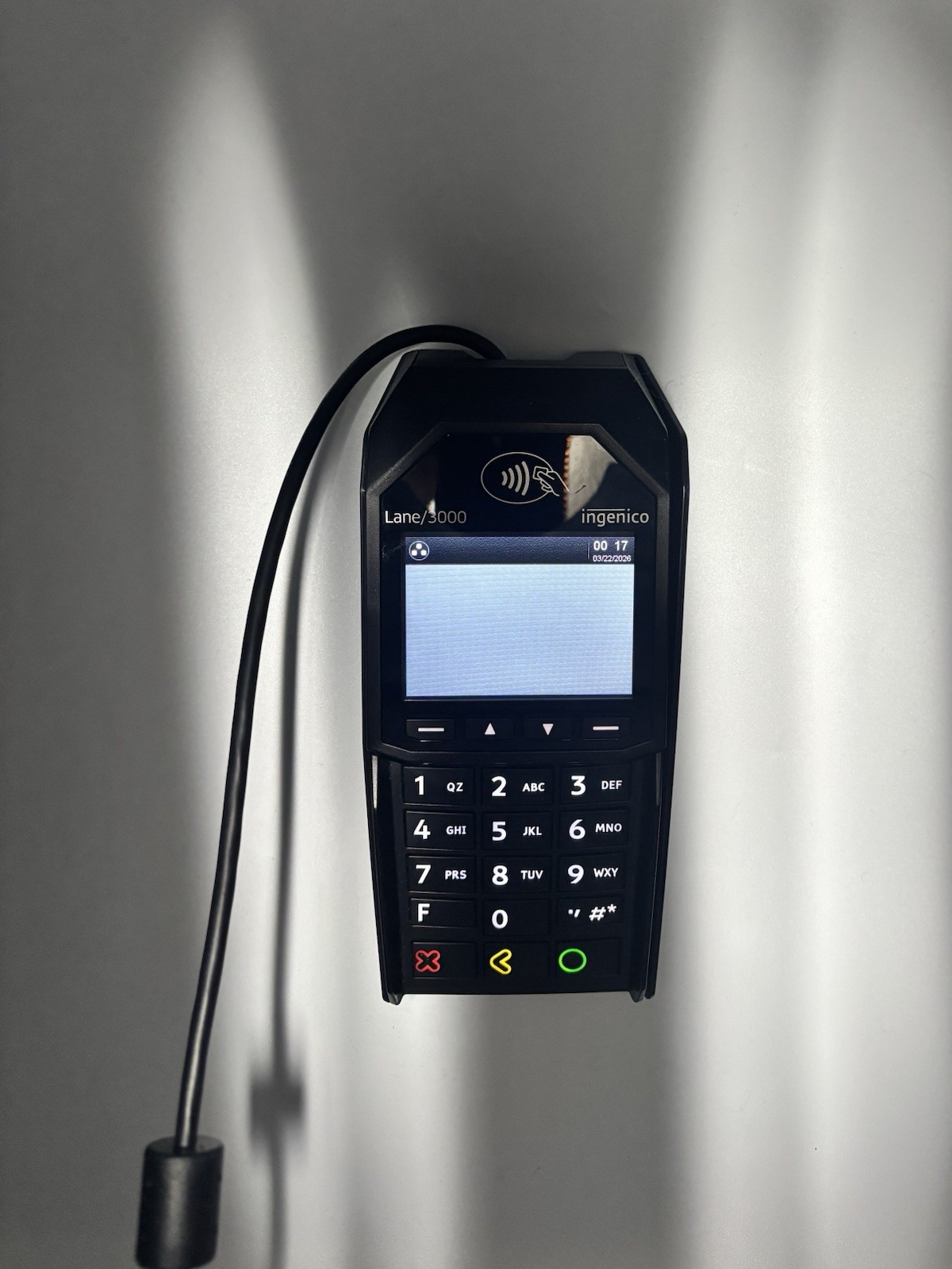 Ingenico Lane/3000 Payment Terminal NFC Touch with USB Cable Working