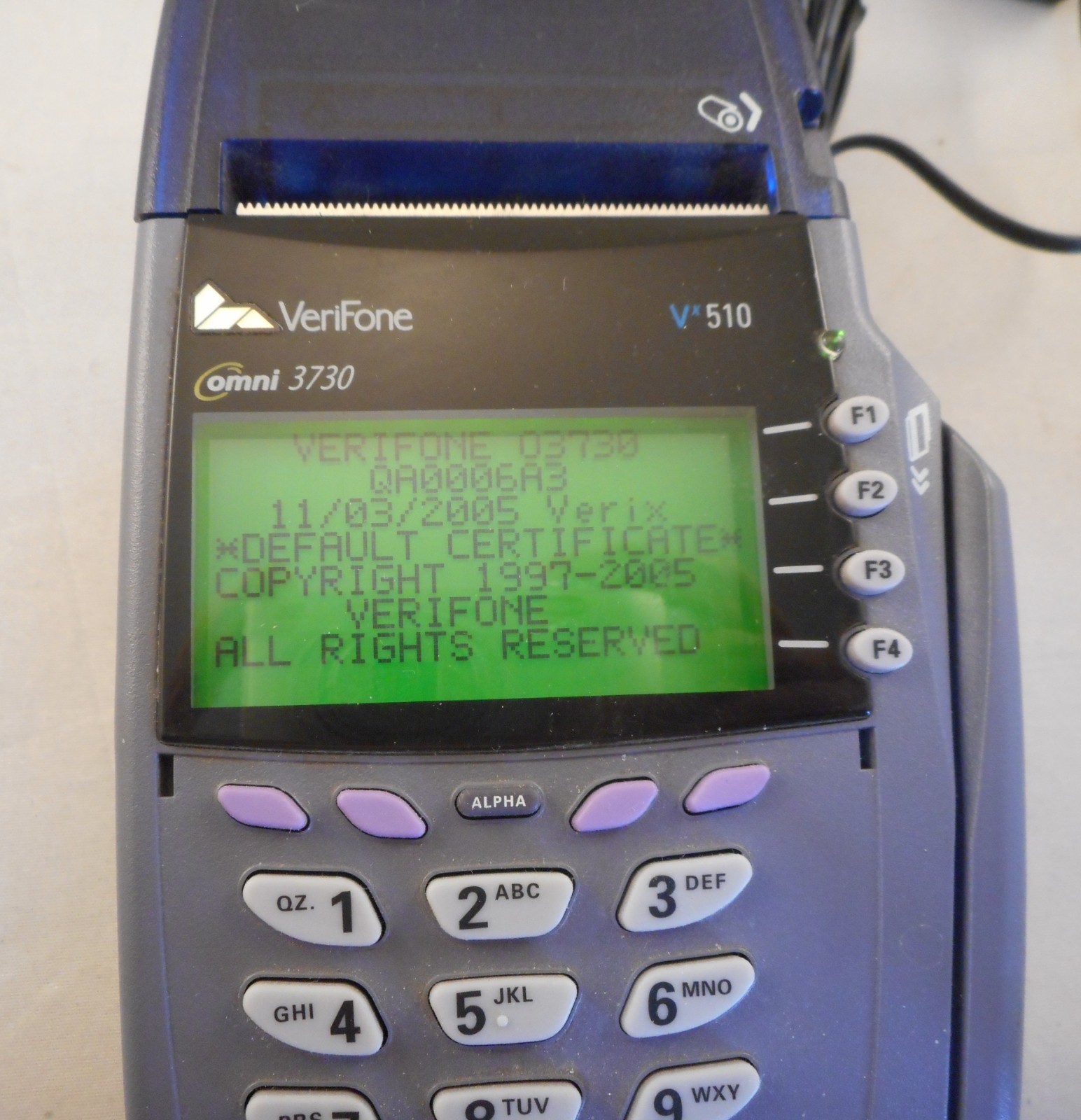 VeriFone omni 3730 Vx510 Credit Card Terminal