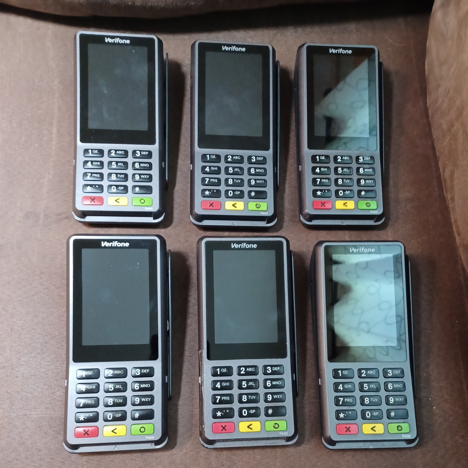 6 Verifone P400 Plus Credit Card Terminal M435-003-04-NAA-5 *Untested*