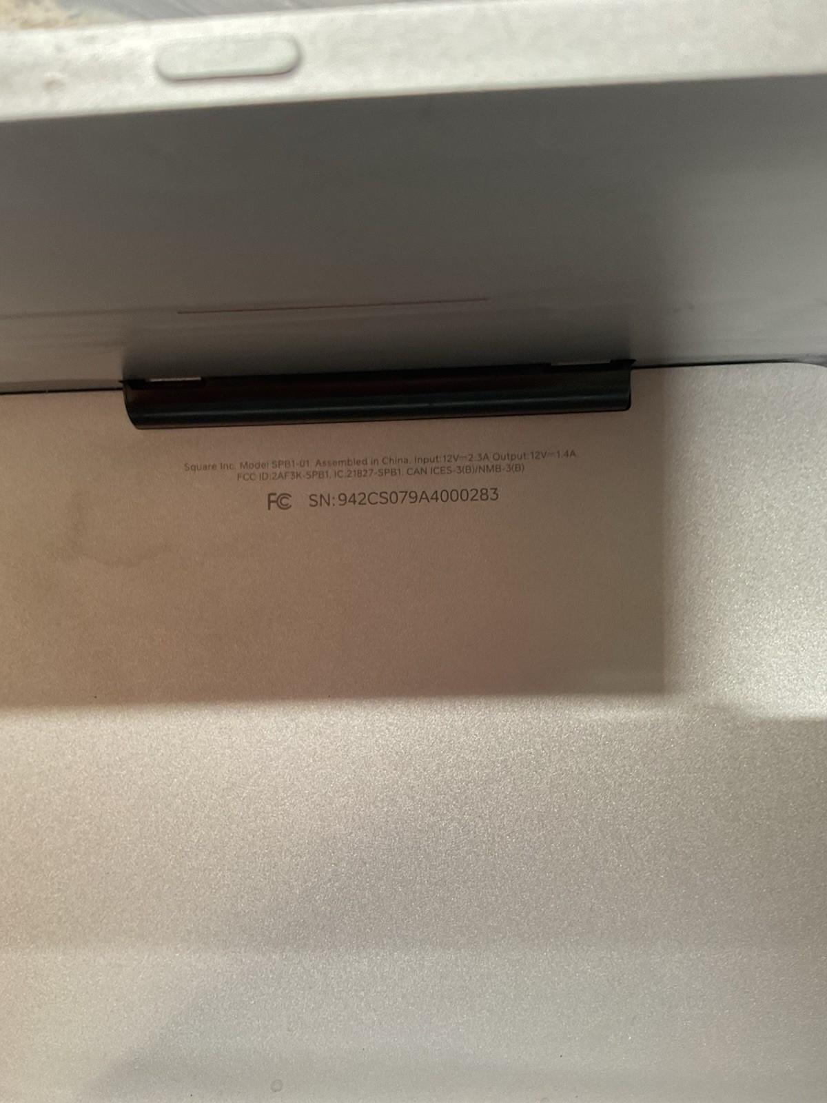 Square SPB1-01 POS Register With Card Reader SPB4-01 Sold As Is For Parts UNTE