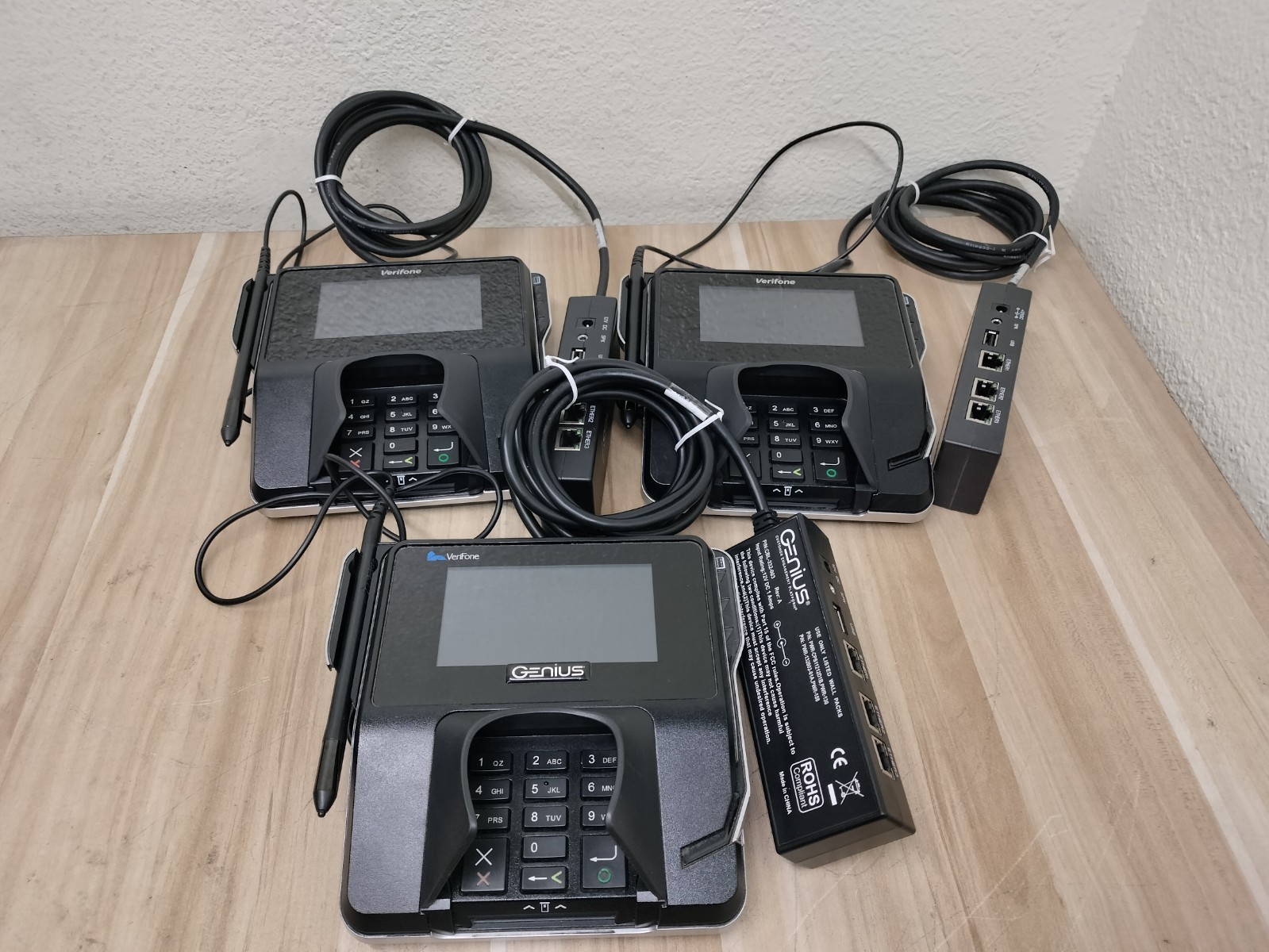 LOT OF 3 – Verifone MX915 MX 915 M177-409-01-R POS Credit Card Terminal Pinpad