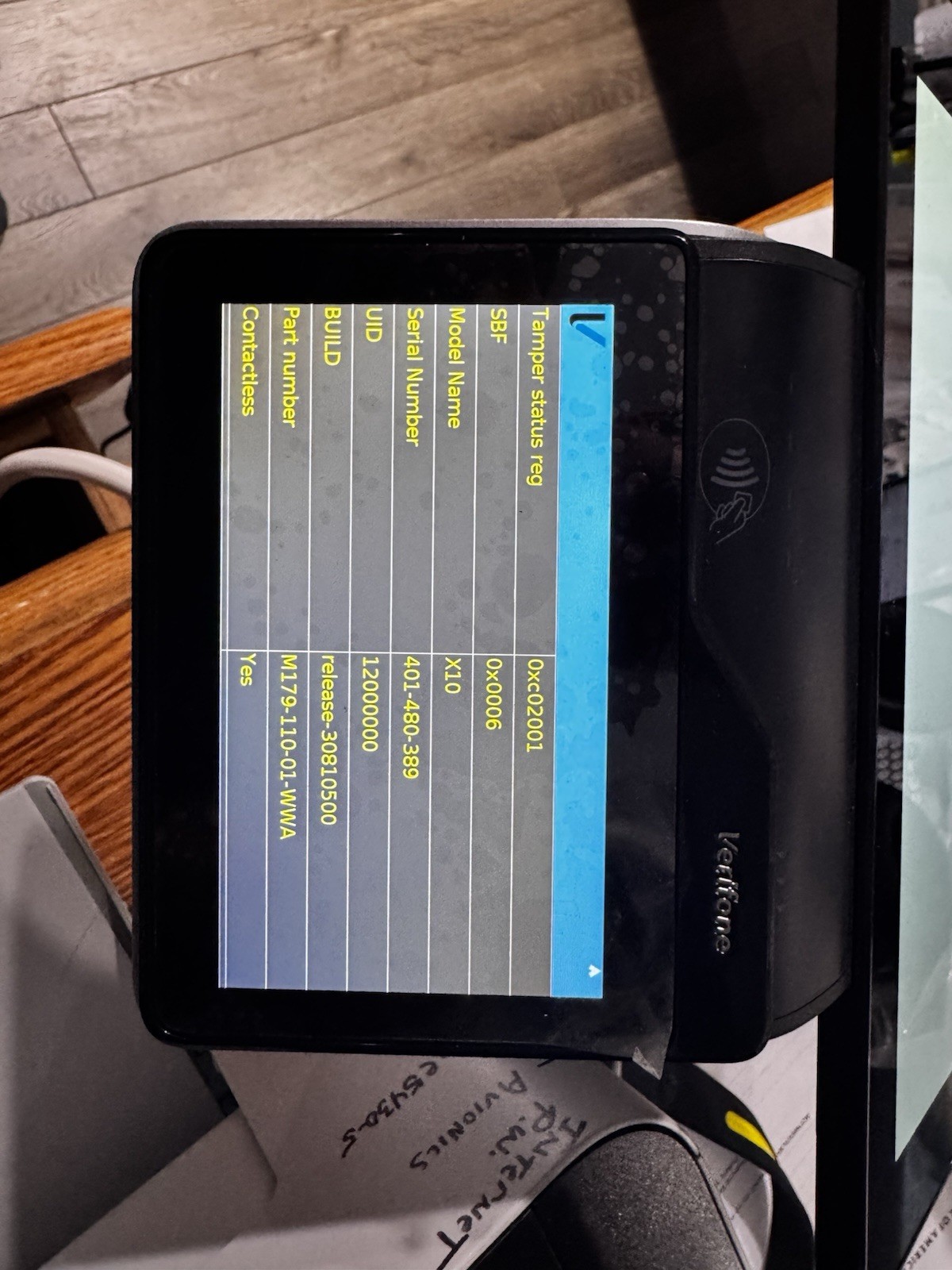 Credit Card Terminal Machine Verifone Carbon 10