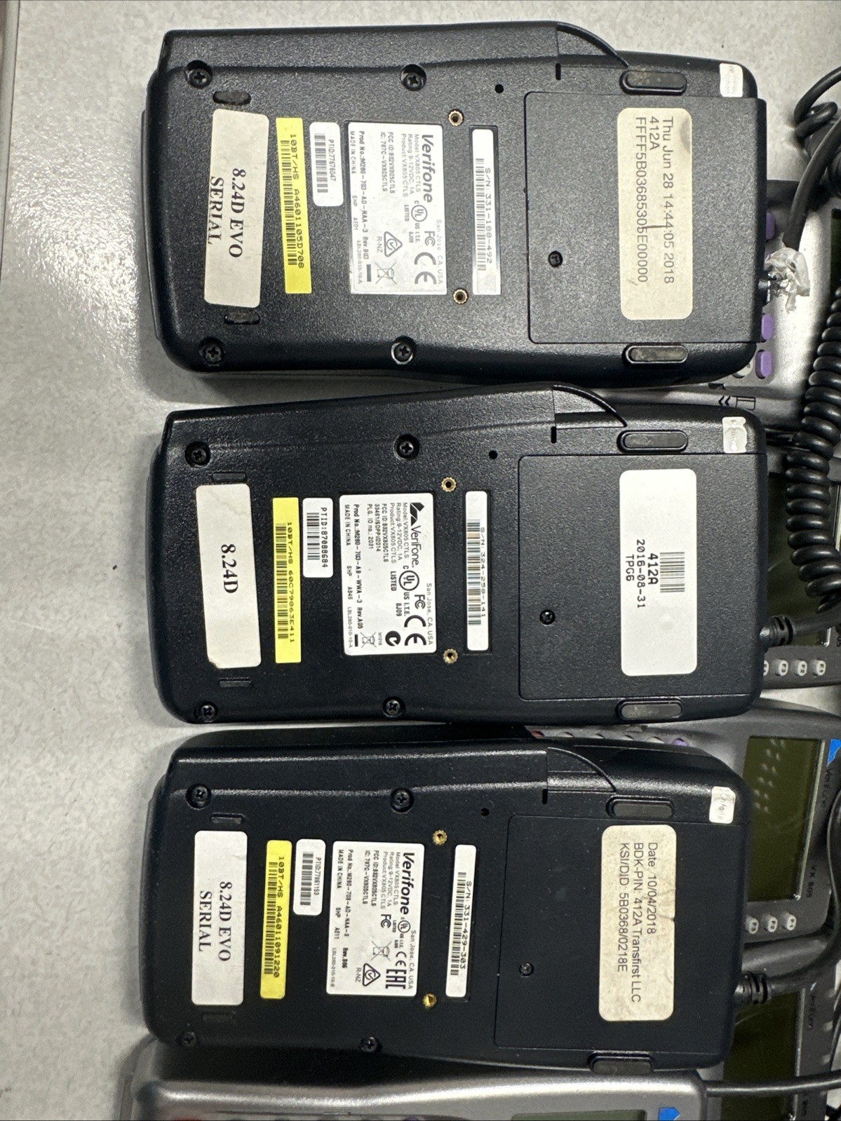 Verifone VX-805 Pin Pad Card Reader Keypad Lot Of 10 Bin #2