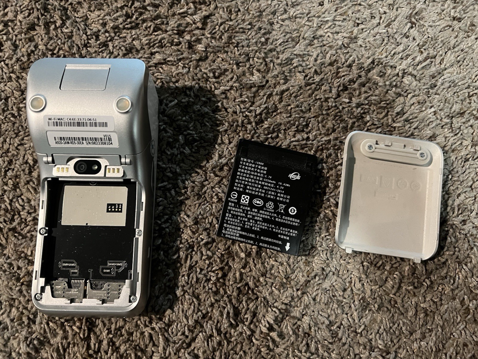Heartland A920 Smart Mobile Tablet Terminal Wireless Untested/wont Power On
