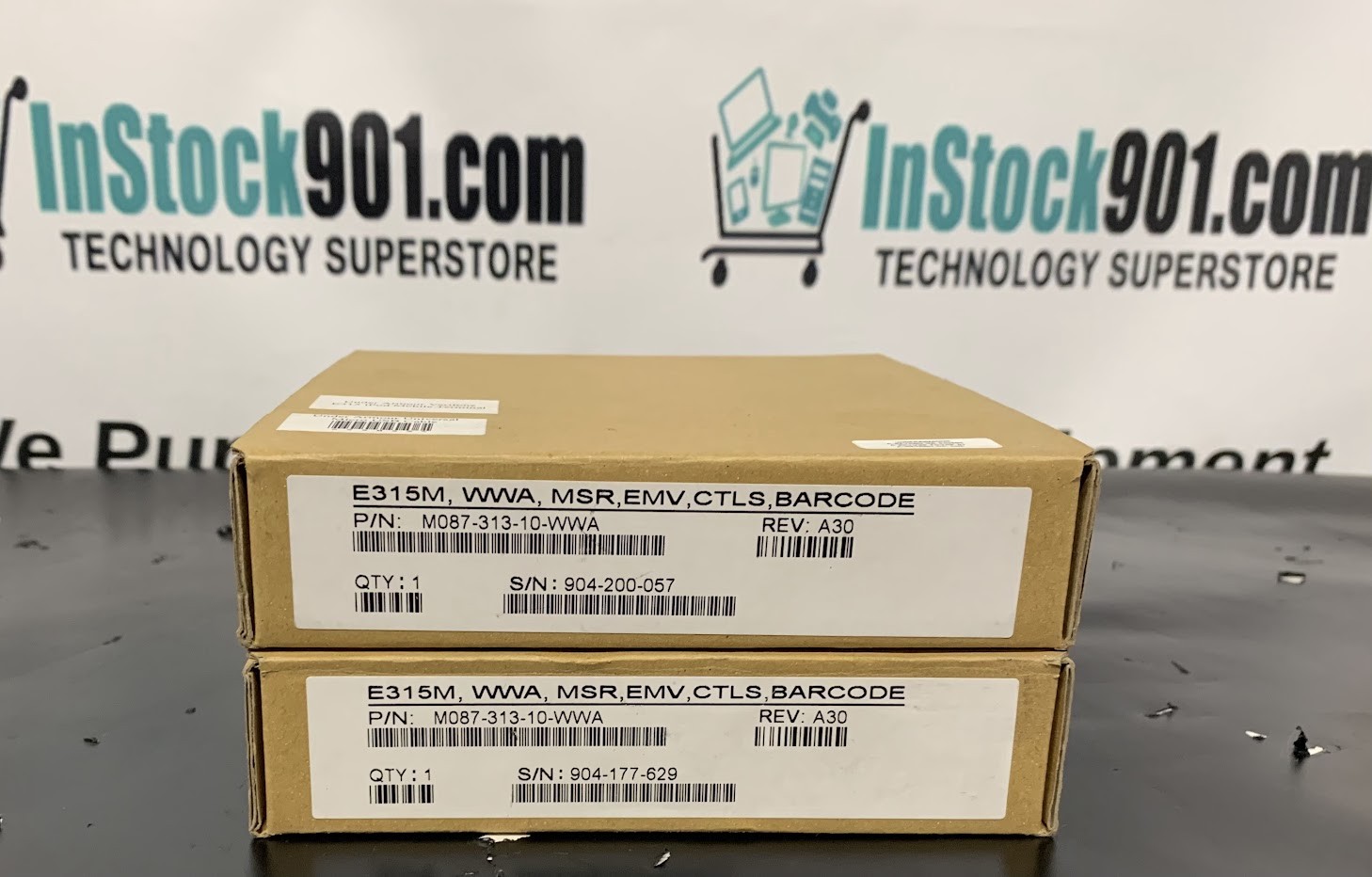Lot 2 Verifone Payware E315M Ipod Mobile Barcode CC Terminal M087-313-10-WWA
