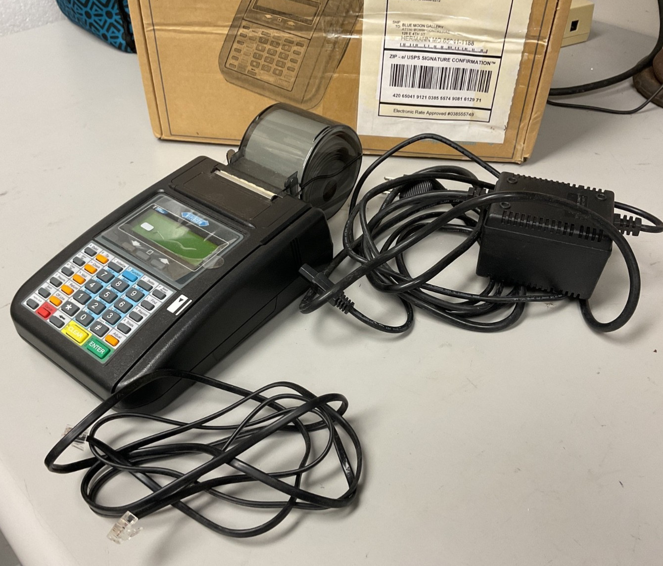 2005 Hypercon T7 + Series Plus Credit Card Terminal UNTESTED READ DESC