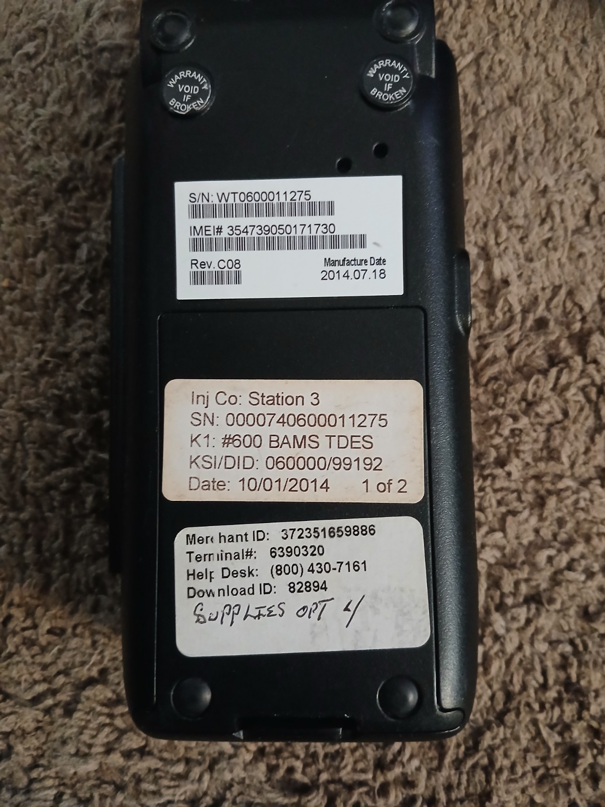 FIRST DATA FD 410 CREDIT CARD MACHINE WIRELESS SMART CHIP DEBIT READER TERMINAL
