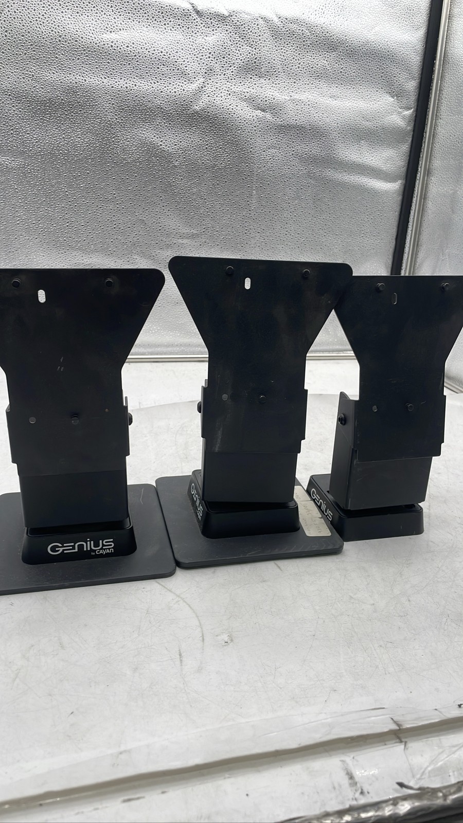 Genius Cayan Verifone MX915 MX925 POS Terminal Countertop Stand Mount Lot of 3