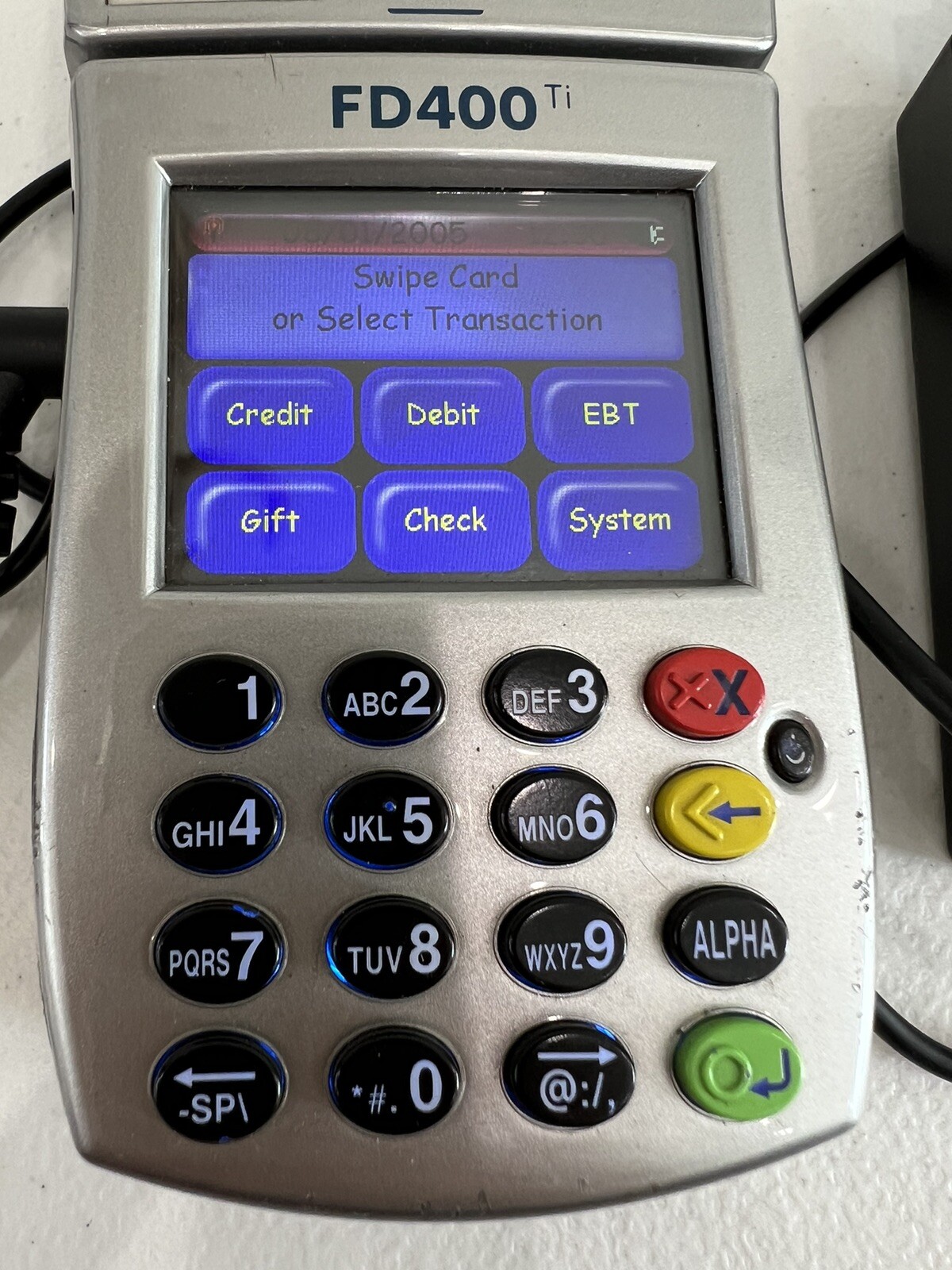 First Data FD400 Ti Business Card Terminal Reader