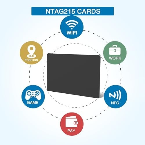 Rewritable NFC Tags Ntag 215 504 Bytes Memory 20 Pack for TagMo Amiibo