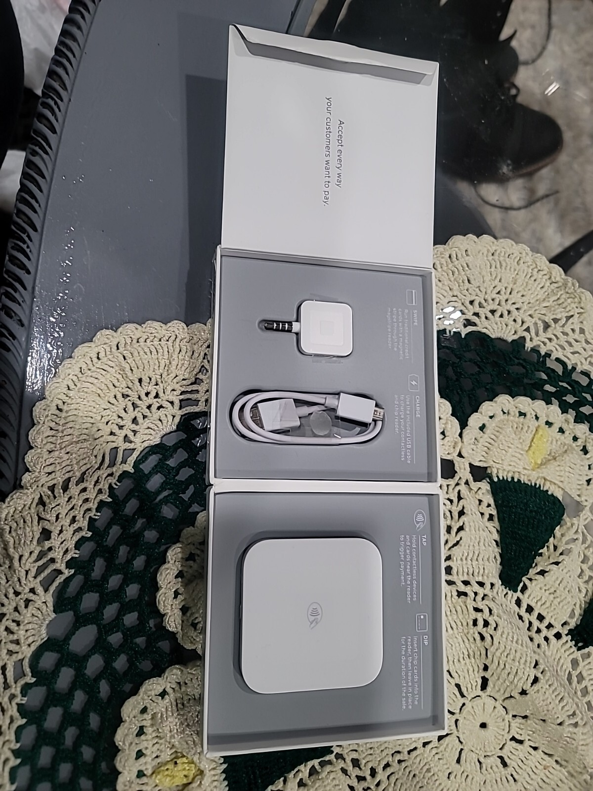 Square S6 White Portable Contactless And Chip Magstripe Credit Card Reader