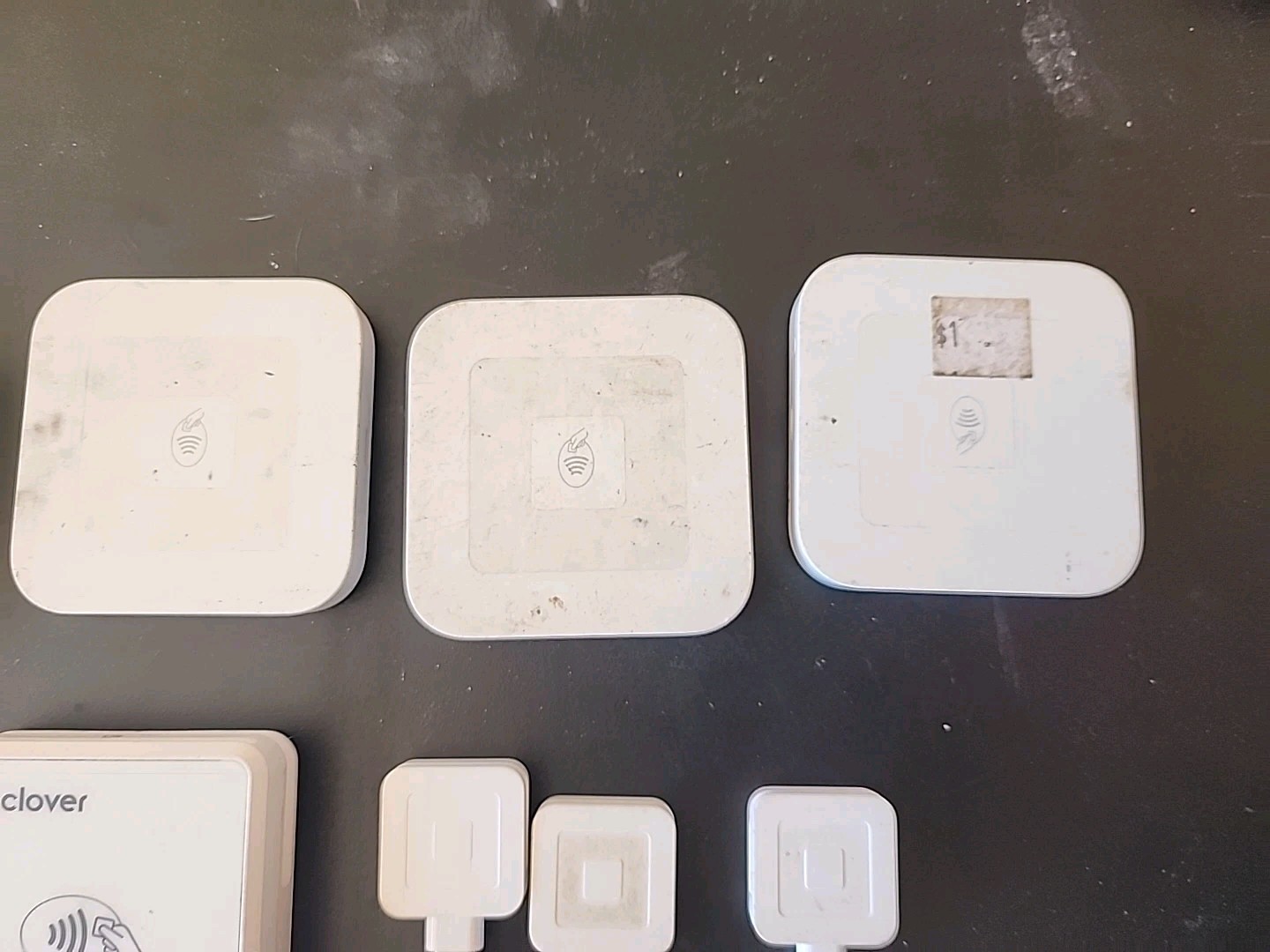9 Credit Card Chip Readers. Square, Clover, G Pay Plug In & Bluetooth UNTESTED