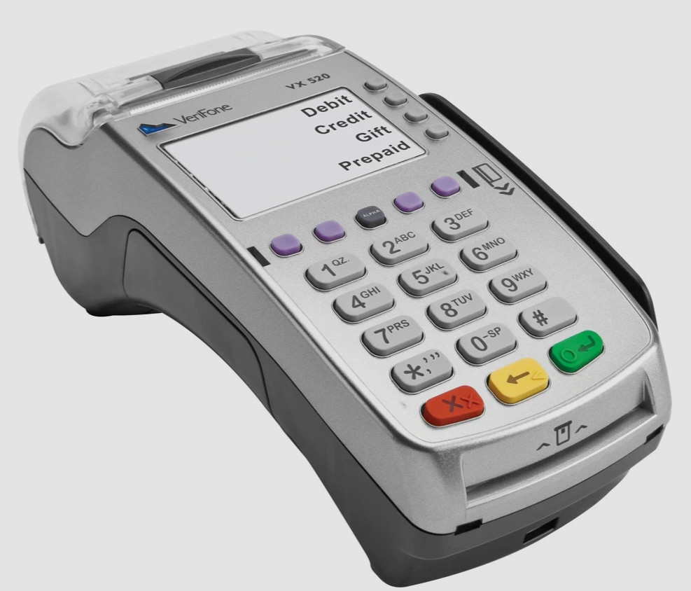 New VeriFone VX520 Credit Card Machine Terminal M252-653-03-NAA-3 Dial ETH/CTLS