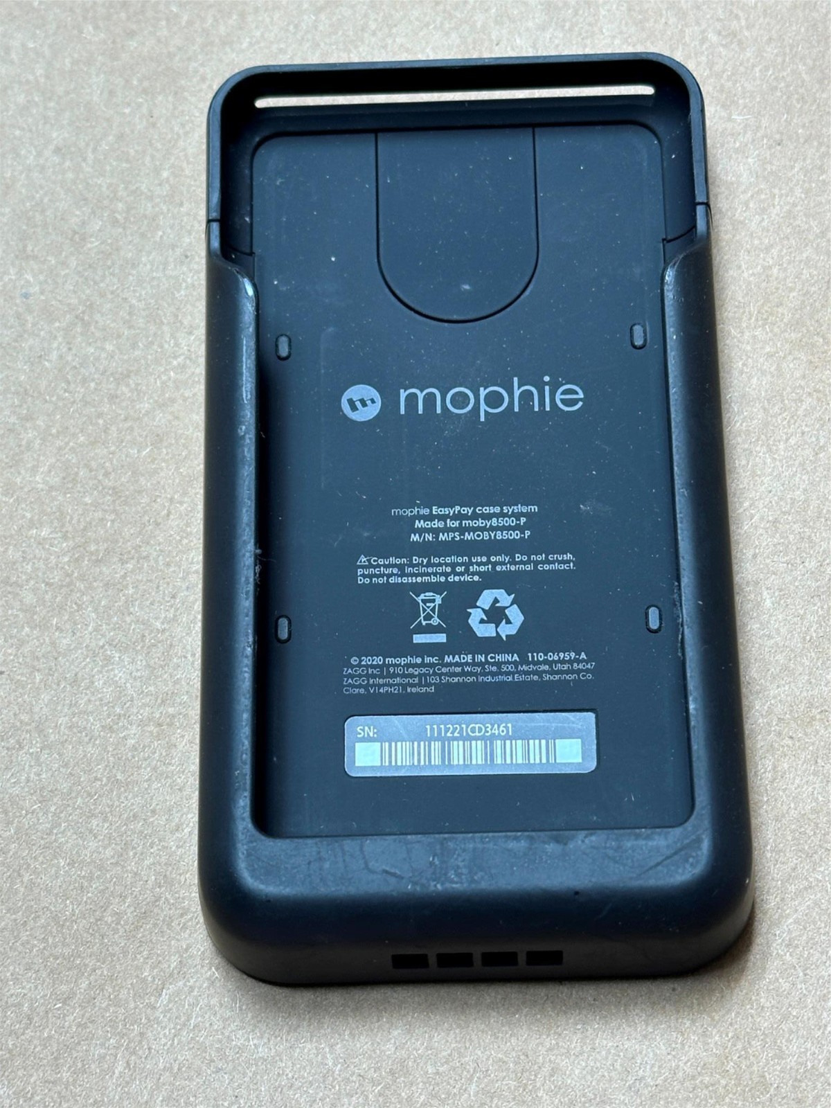 4x Pack Lot Mophie Moby8500-P Battery Case fo rIngenico Moby 8500