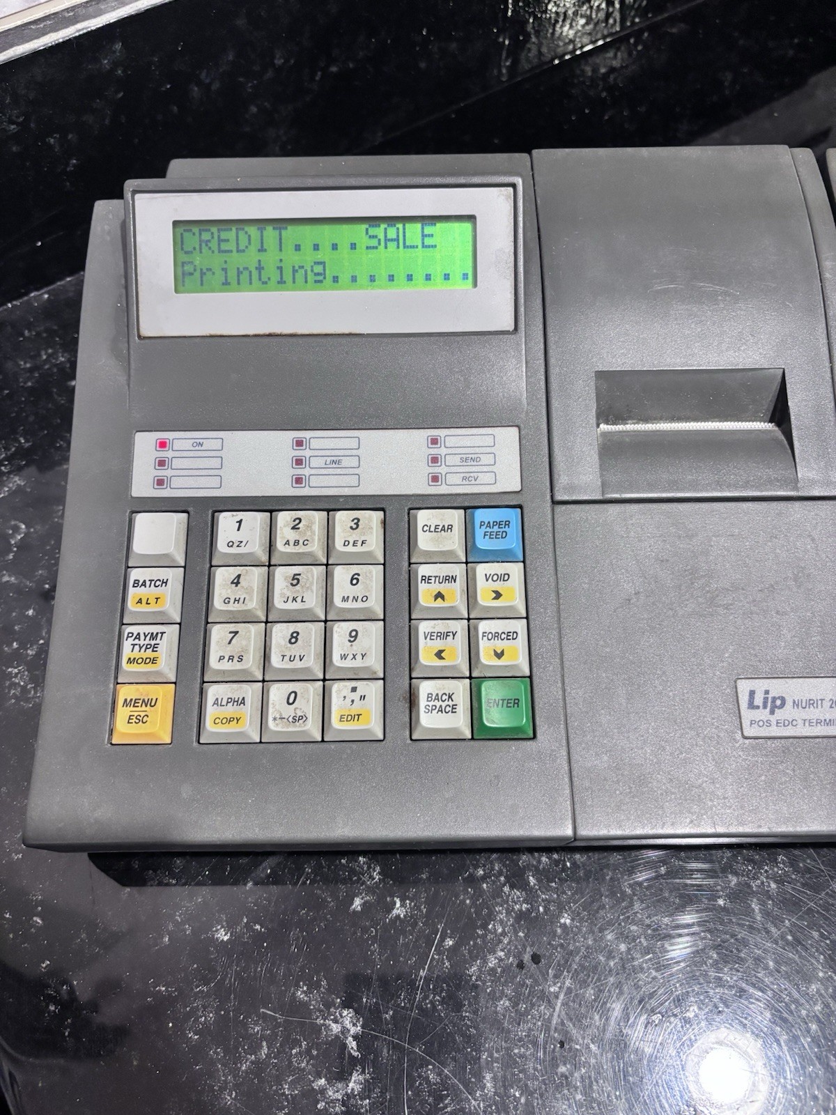 Vintage Lipman NURIT 2060 SL POS EDC Credit Card Terminal 065-001-001 Powers On