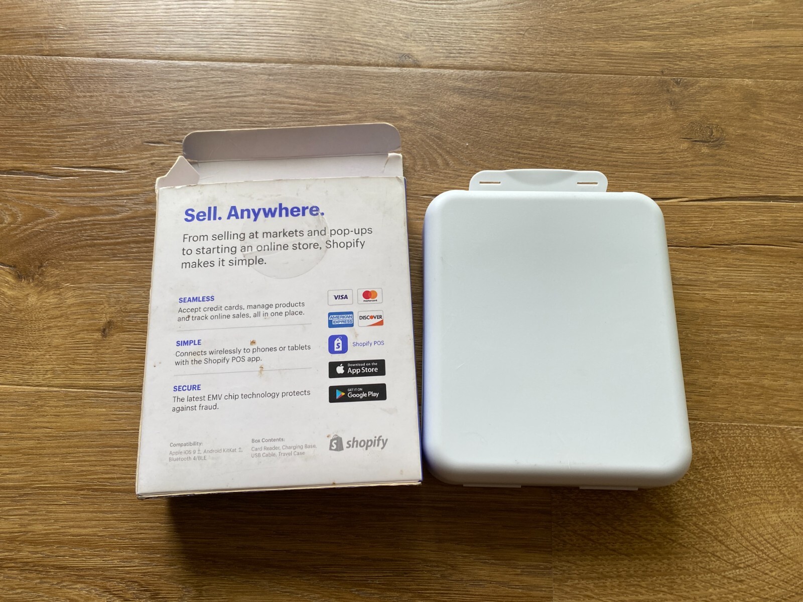 Shopify Chip and Swipe Wireless Credit Card Reader S1701 Barely Used