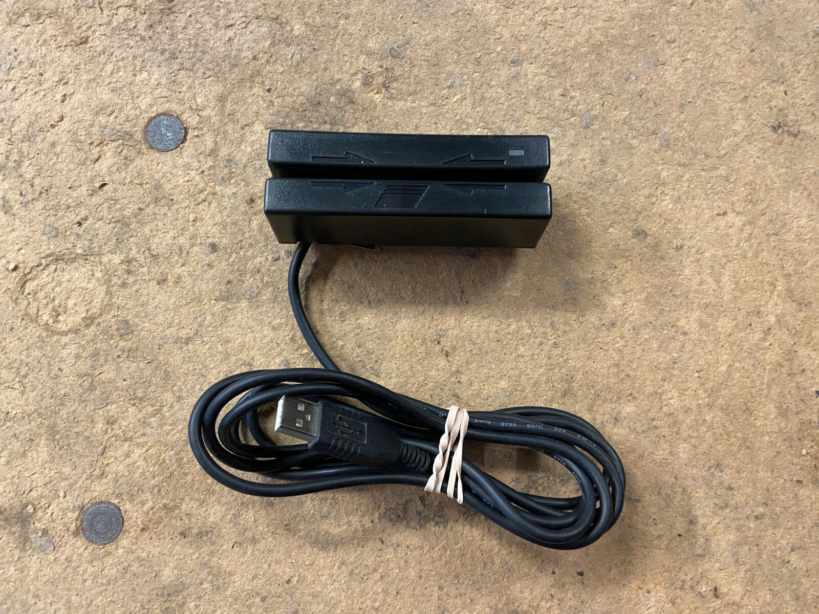 Magtek Mini USB Magnetic Swipe Card Reader Black with 6′ Cable 21040104 Tested