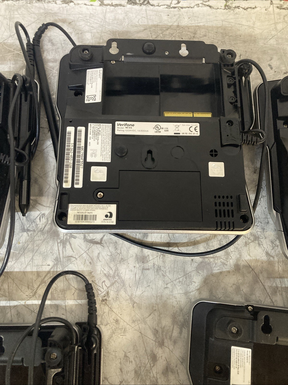 VeriFone MX 915 Credit Card Pinpad Terminal no power adapter untested lot of 5