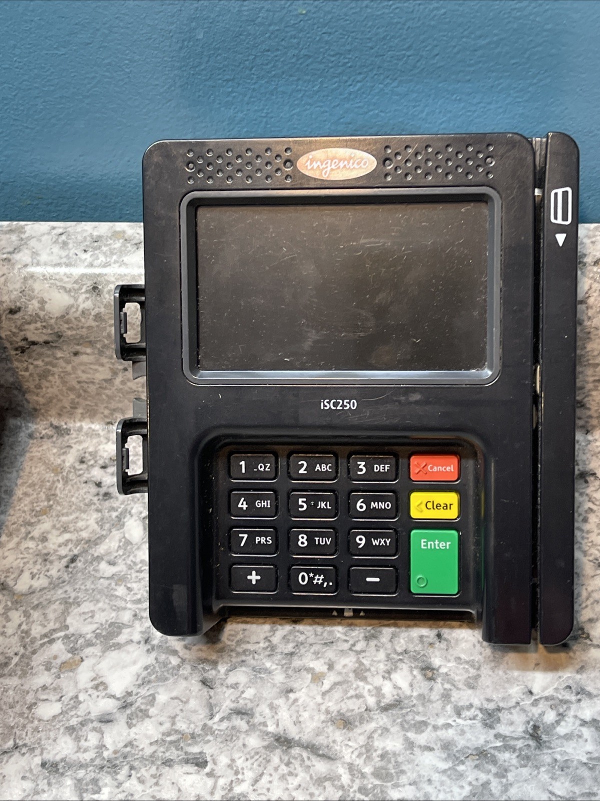 Ingenico ISC250 Terminal Credit Card Machine Not Tested Parts Only! 4 units