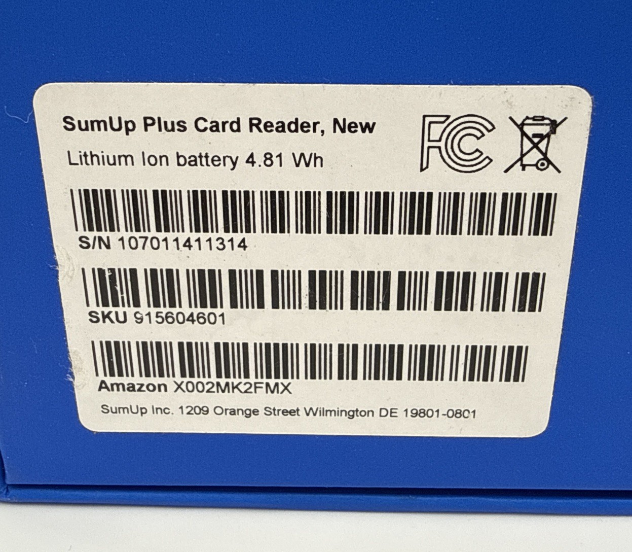 SumUp Plus Card Reader BlueTooth NFC RFID Card Reader for Smartphones New in Box