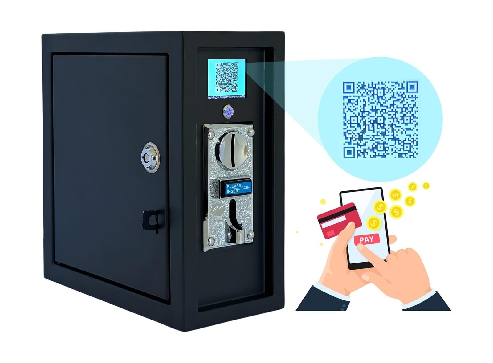Sintron ST-004 110V LCD Coin & Mobile Contactless Payment – Apple Pay Google …