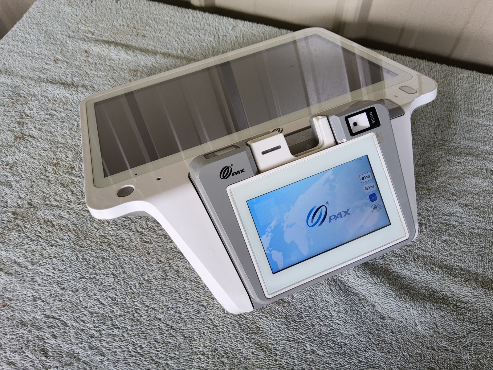 PAX E700 Android All in One 12.5″ POS Payment Terminal Sold As Is