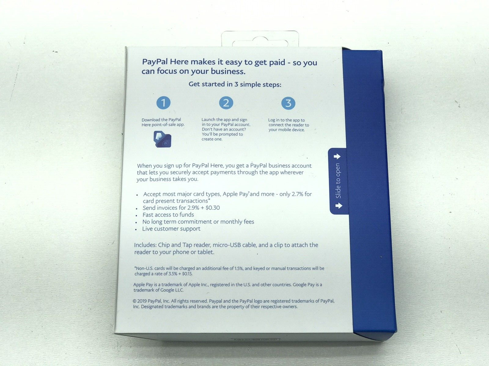 Lot of 10 PayPal Here Chip and Tap Reader and Charging Stand