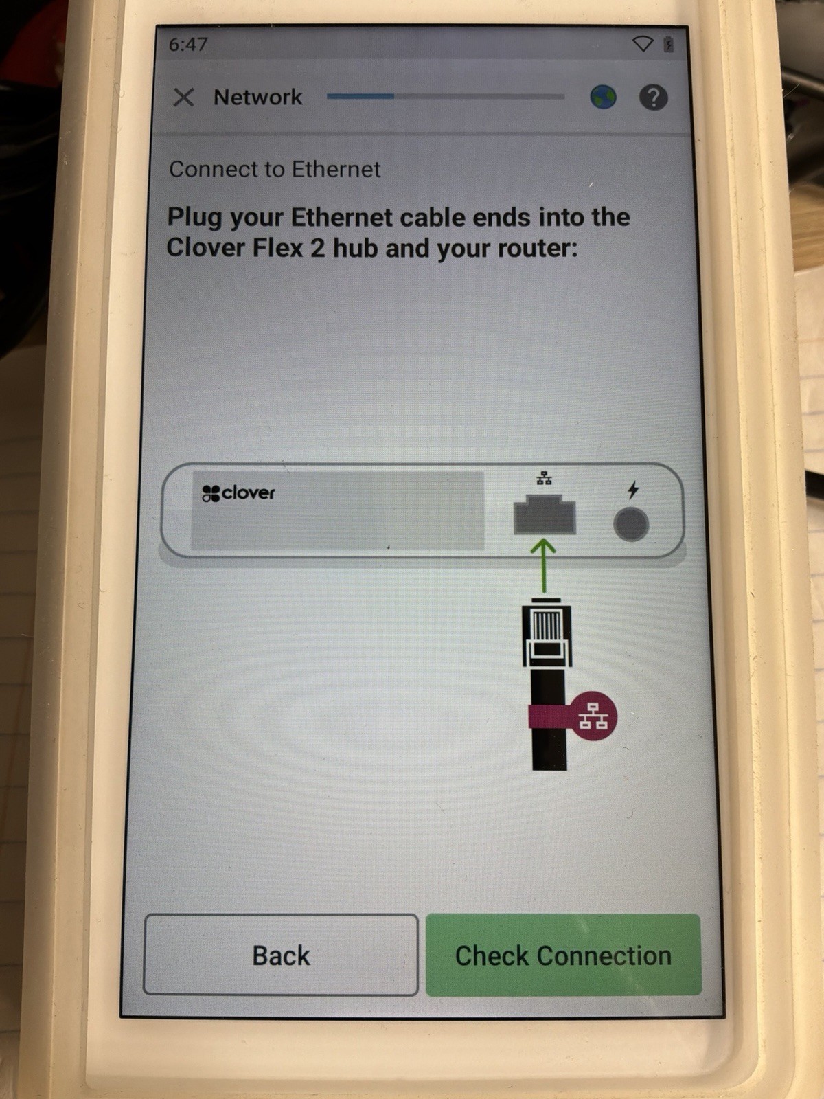 7 Clover Flex 2 Credit Card Processor – C403/preowned/ For Parts / JUA3011