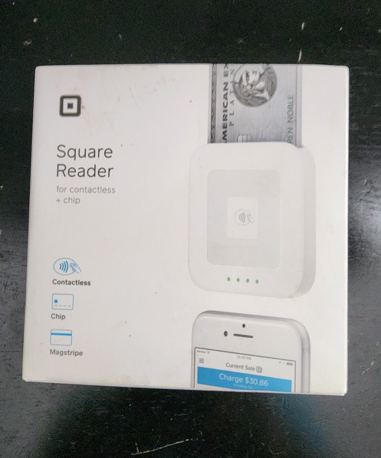 Square A-SKU-0485 Credit Card Reader For Contactless + Chip + MagStripe