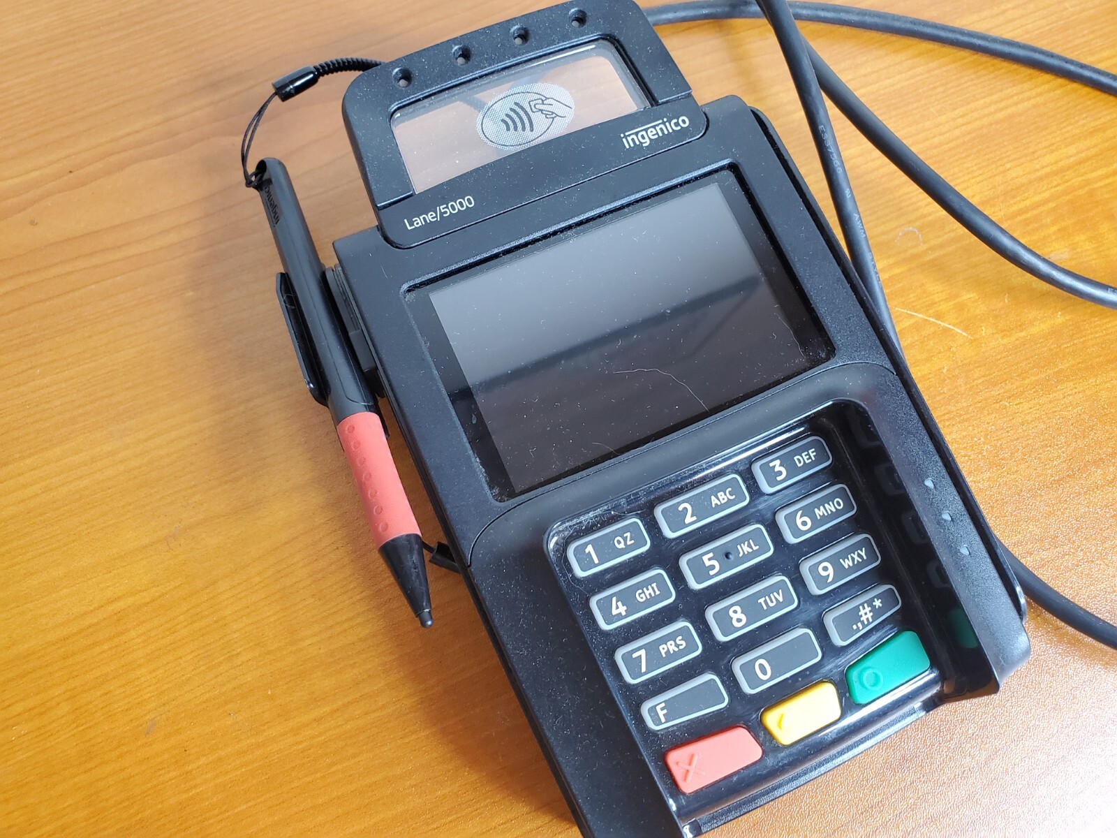 Ingenico Lane 5000 Credit Debit Card Reader Terminal Payment System FOR PARTS