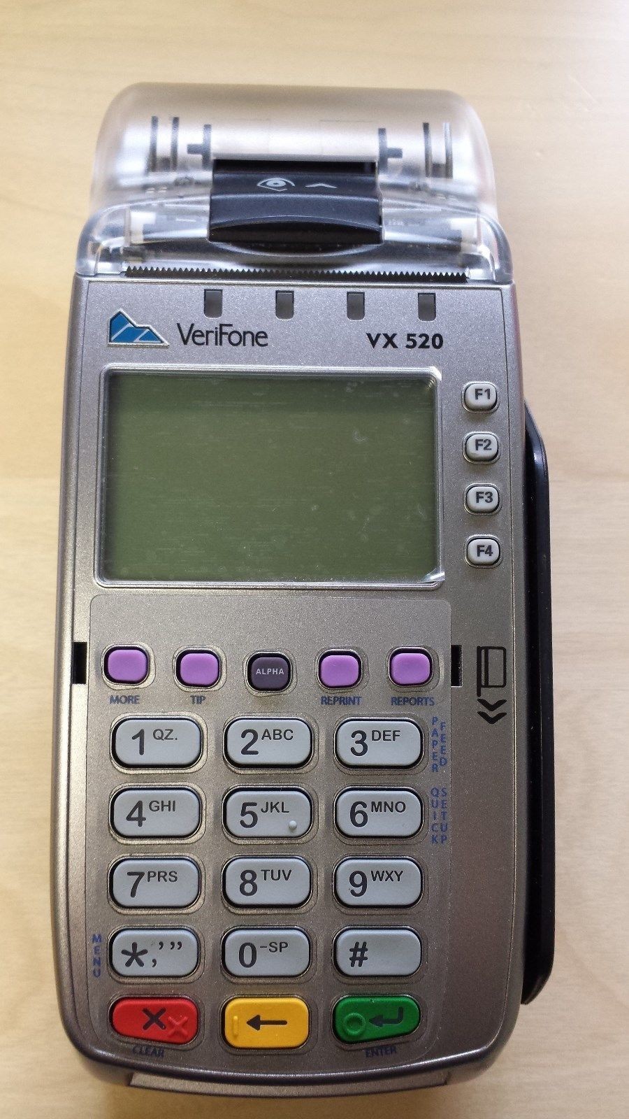 VeriFone Vx520/NFC P/N M252-653-A3-NAA-3 plus PIN debit encrypted for Elavon