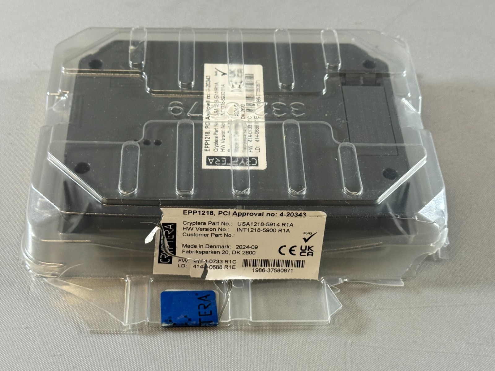 Cryptera EPP1218 Key Pin Pad | USA1218-5912 R1A, INT1218-5900 R1A