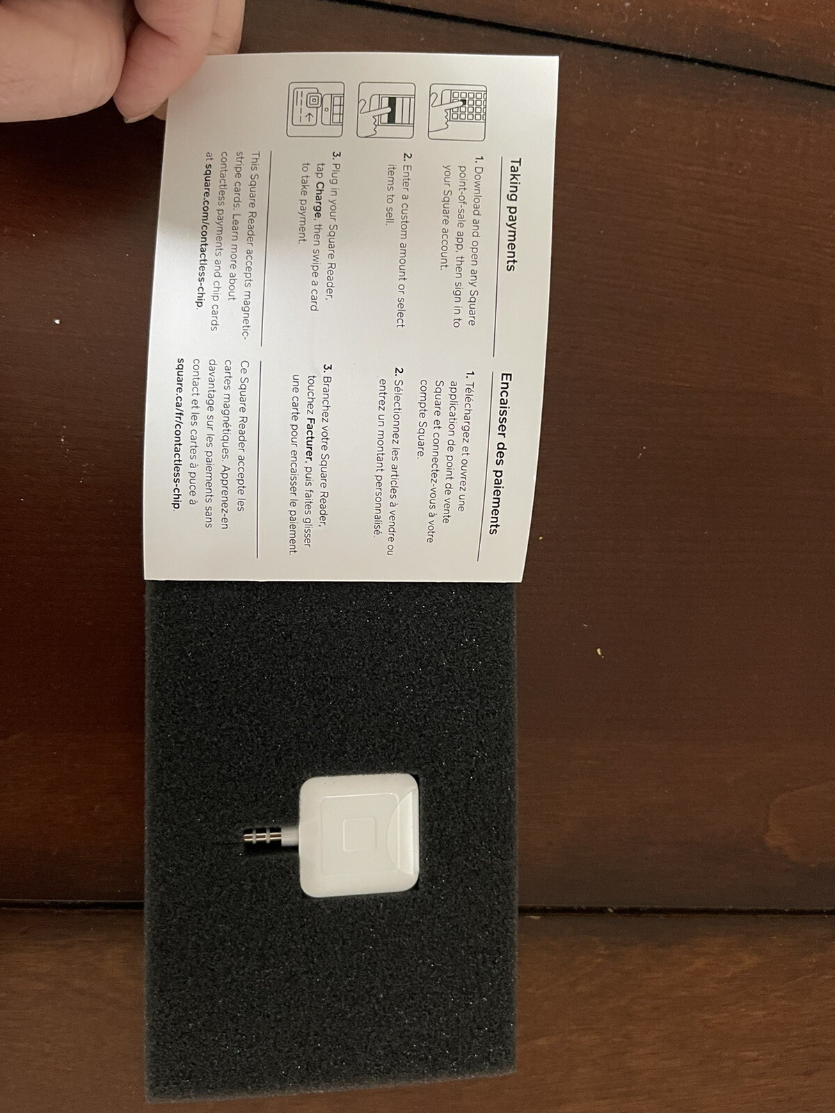Square A-PKG-0206-01 Credit Debit Card Reader – White for Apple iPhone and…
