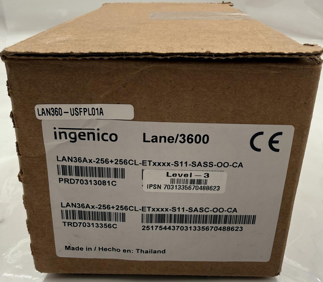 INGENICO LANE 3600 TRD70313356C CONTACTLESS POS CARD READER TERMINAL