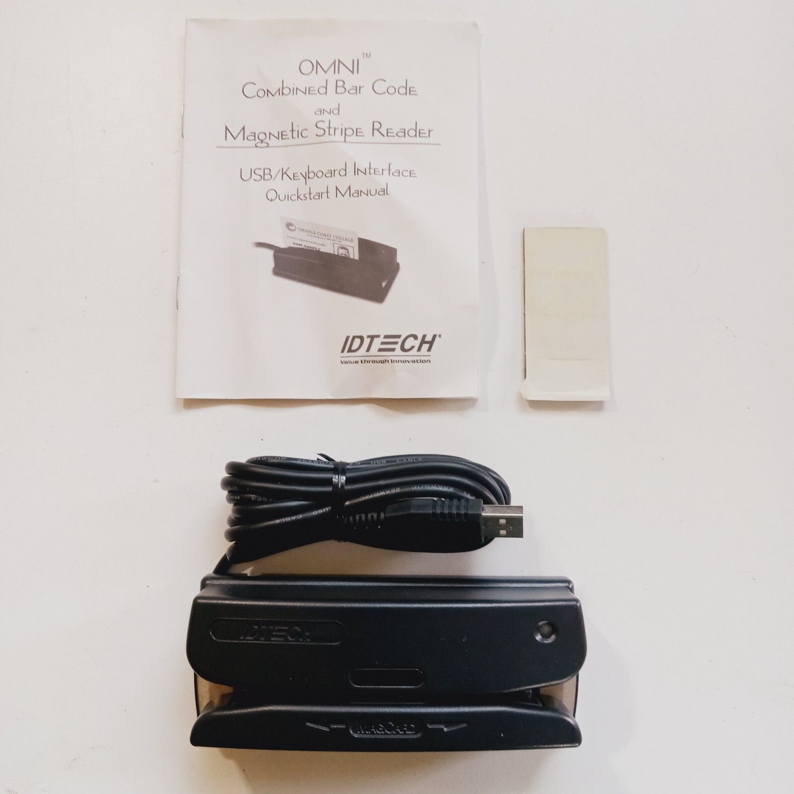 IDTECH Omni Combined Bar Code And Magnetic Stripe Reader Model WCR3237-512UC