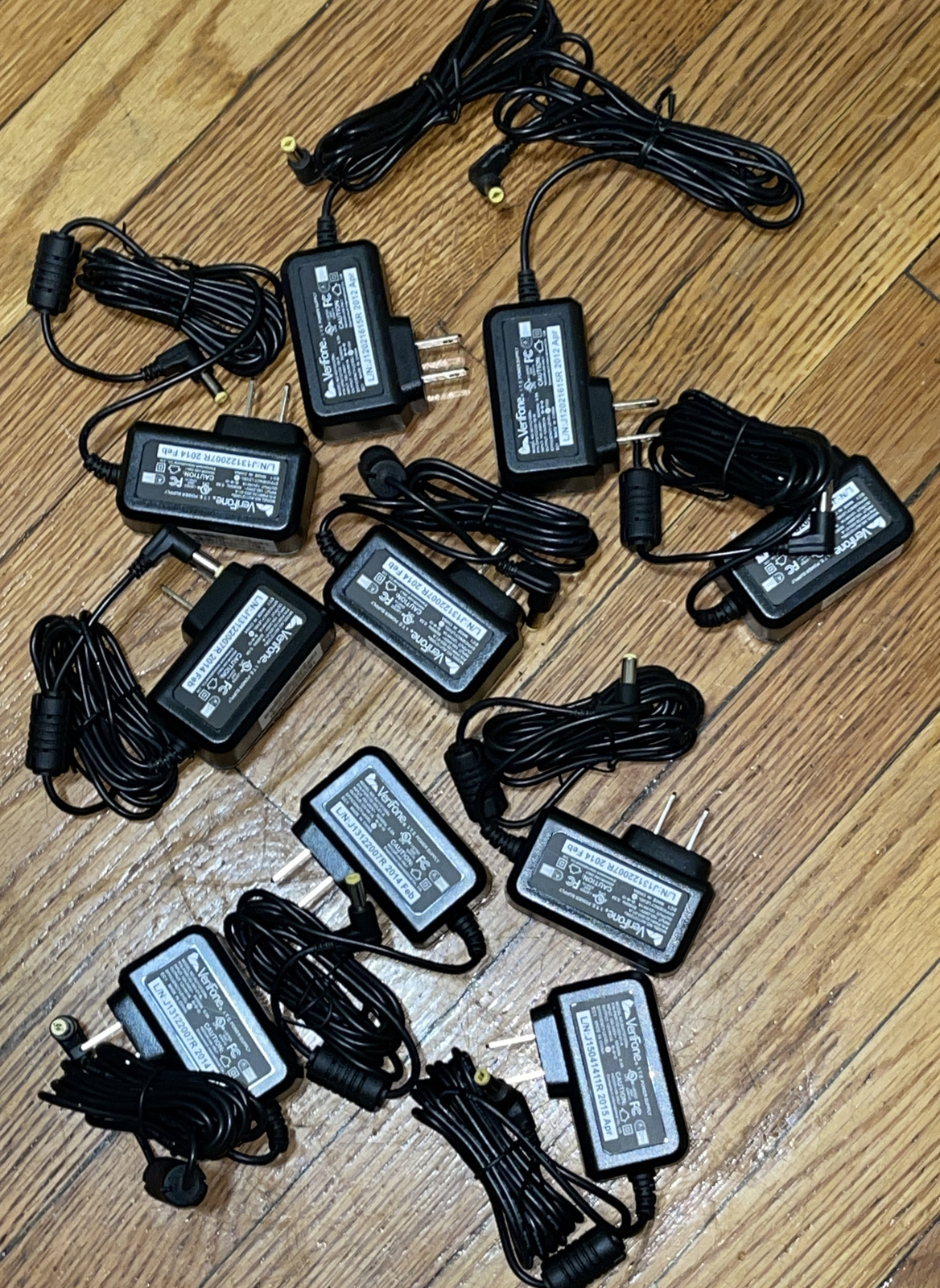 Lot Of(10)NEW! Verifone 12V Power Supply AU1121206U P/N PWR132-003-01-A