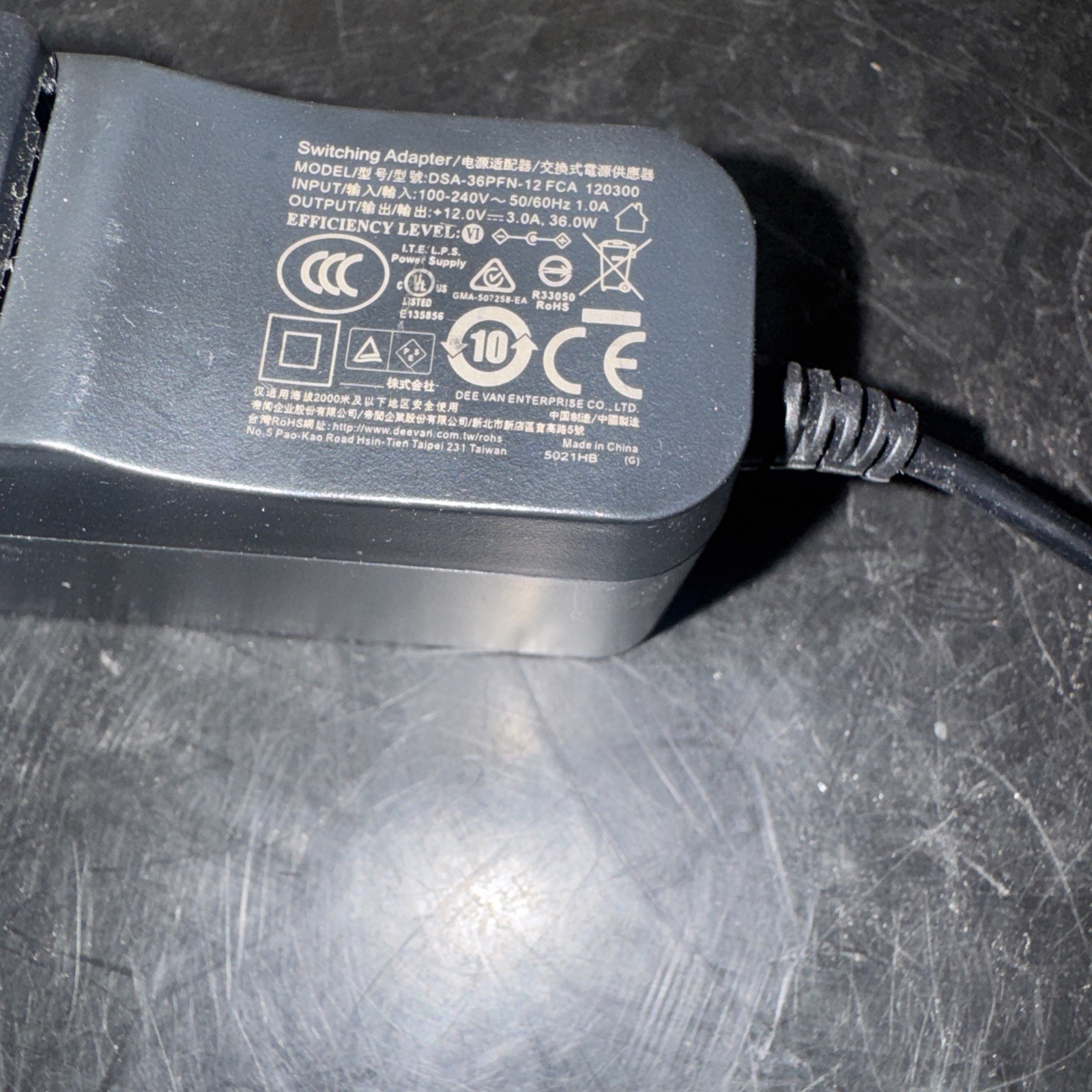 OEM First Data FD130 FD150 12V 3A Power Supply POS Terminal Charger Adapter