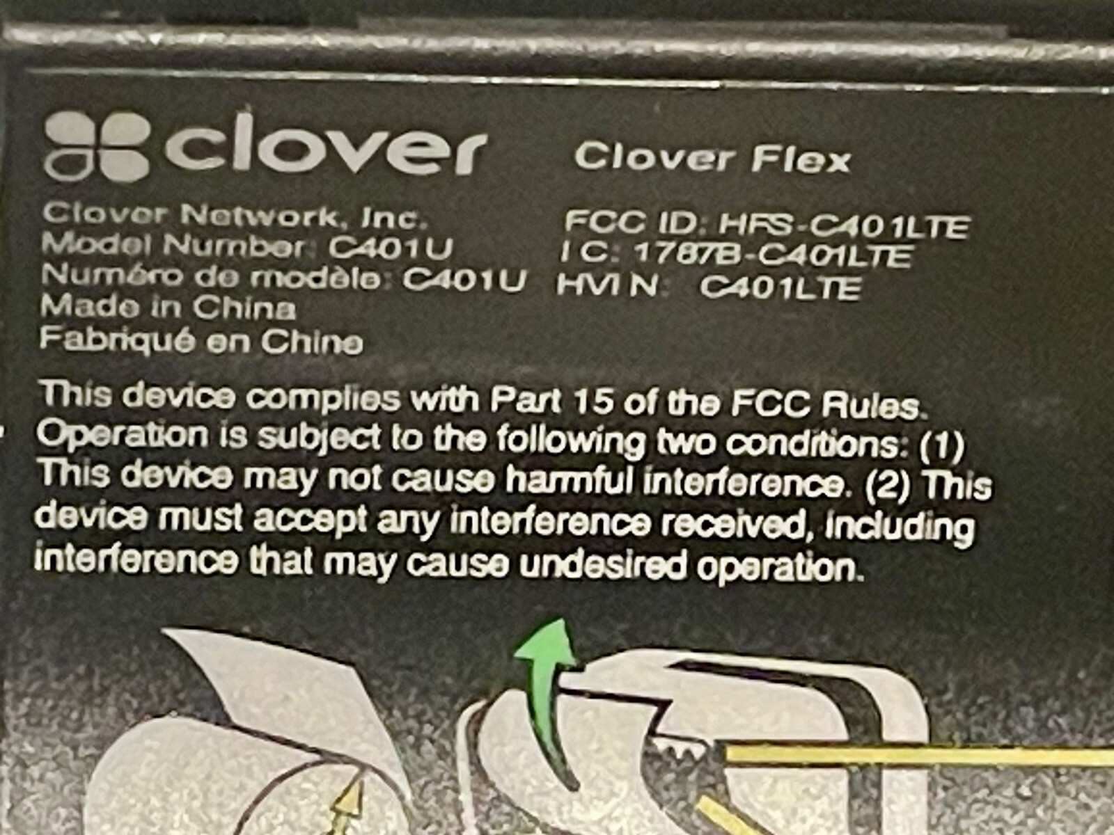 Clover Flex LTE C401U JUST THE UNIT NO CABLES OR CRADLE