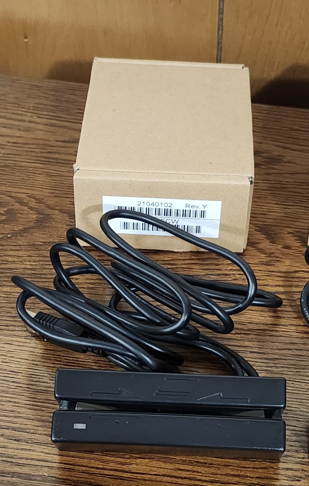 Set Of 2 MAGTEK 21040108 USB Credit Card Reader With Magnetic Swipe Black