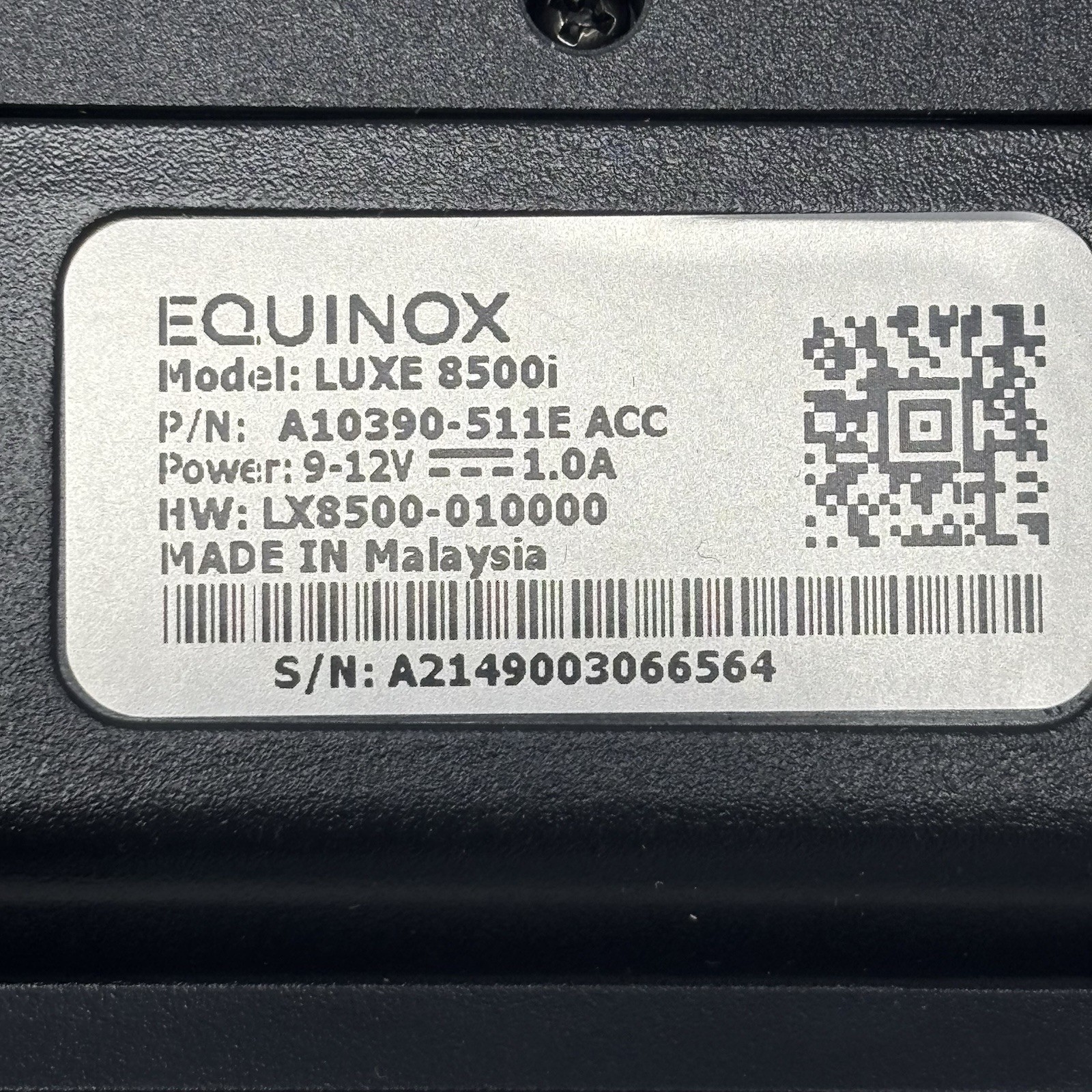 Equinox Payments Luxe 8500i Transaction Terminal ONLY Touch Screen 010390-511E