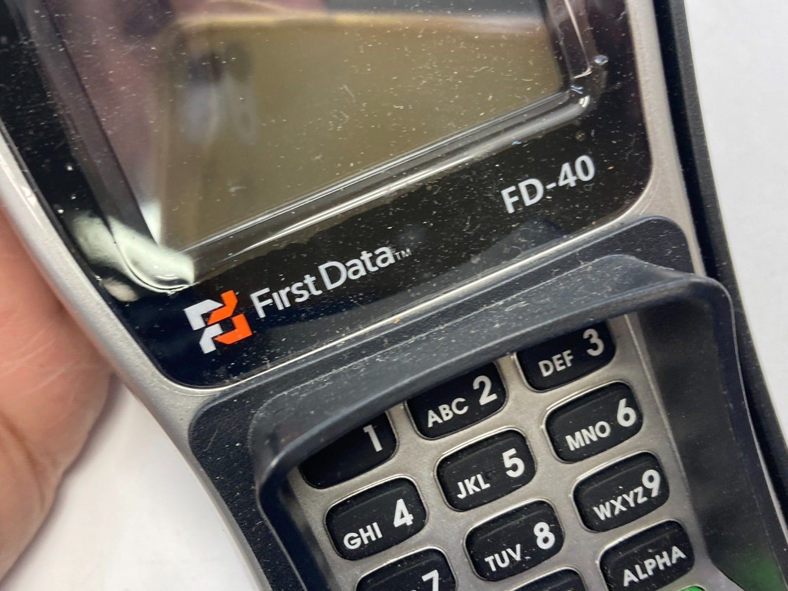 NEW ~ First Data FD-40 Credit Card Reader Terminal ~ No Original Box or Papers