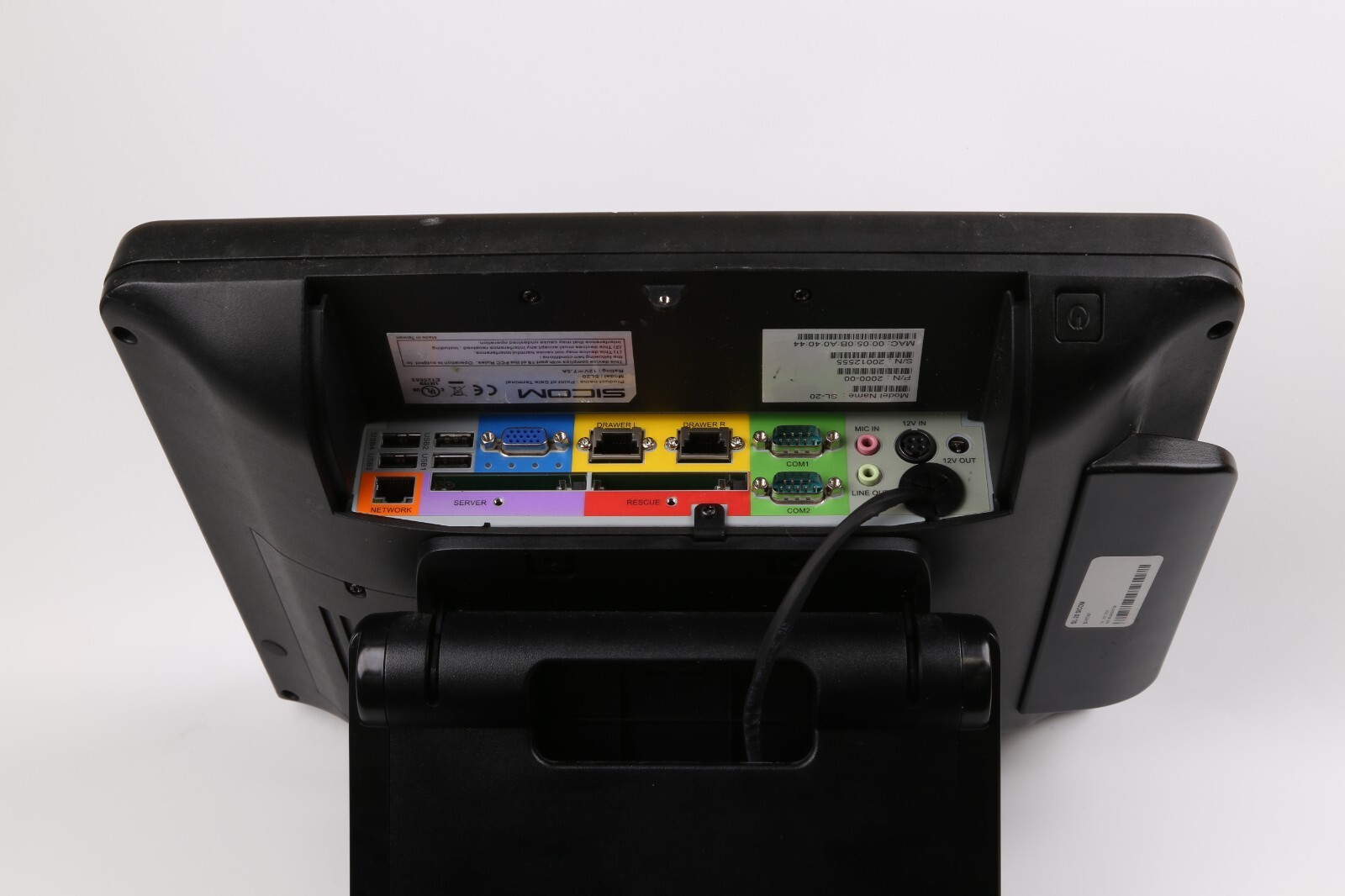Sicom SL20 POS Terminal w/ MSR, Rear Display and Stand