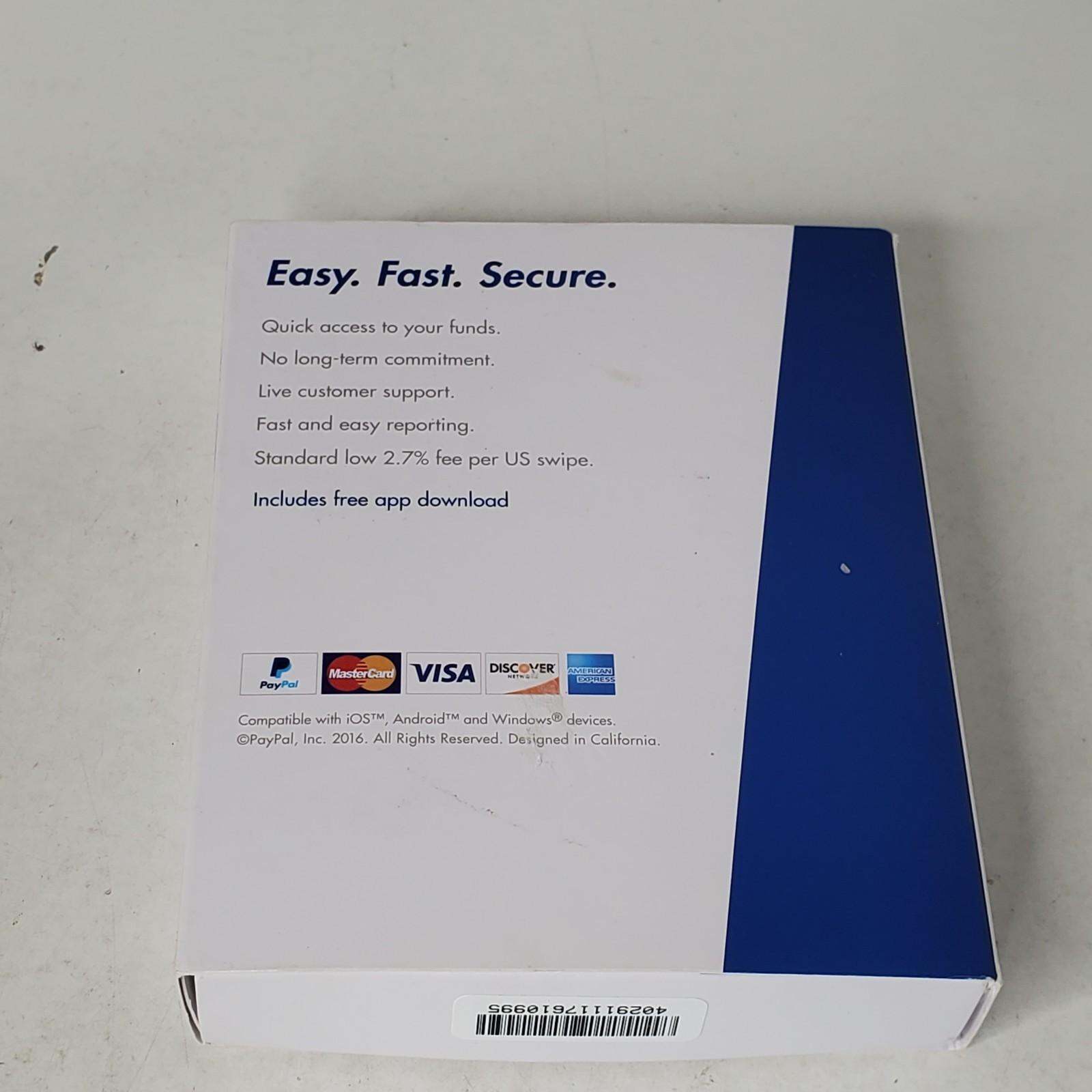 PayPal Mobile Card Reader Swiper PayPal Here Audio Jack With Box IPhone Android